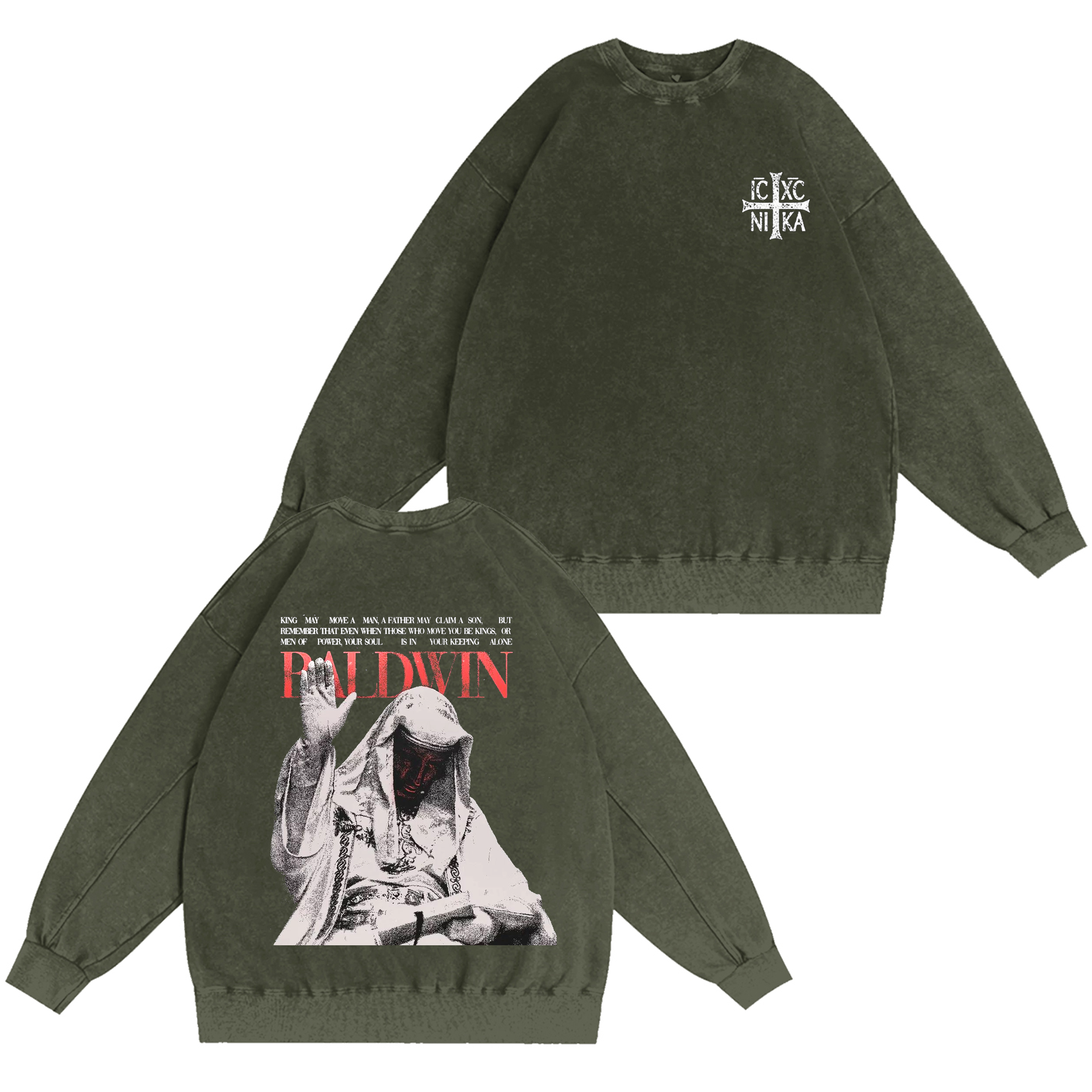 Baldwin IV The Leper King  Washed T-shirt/Crewneck/Hoodie