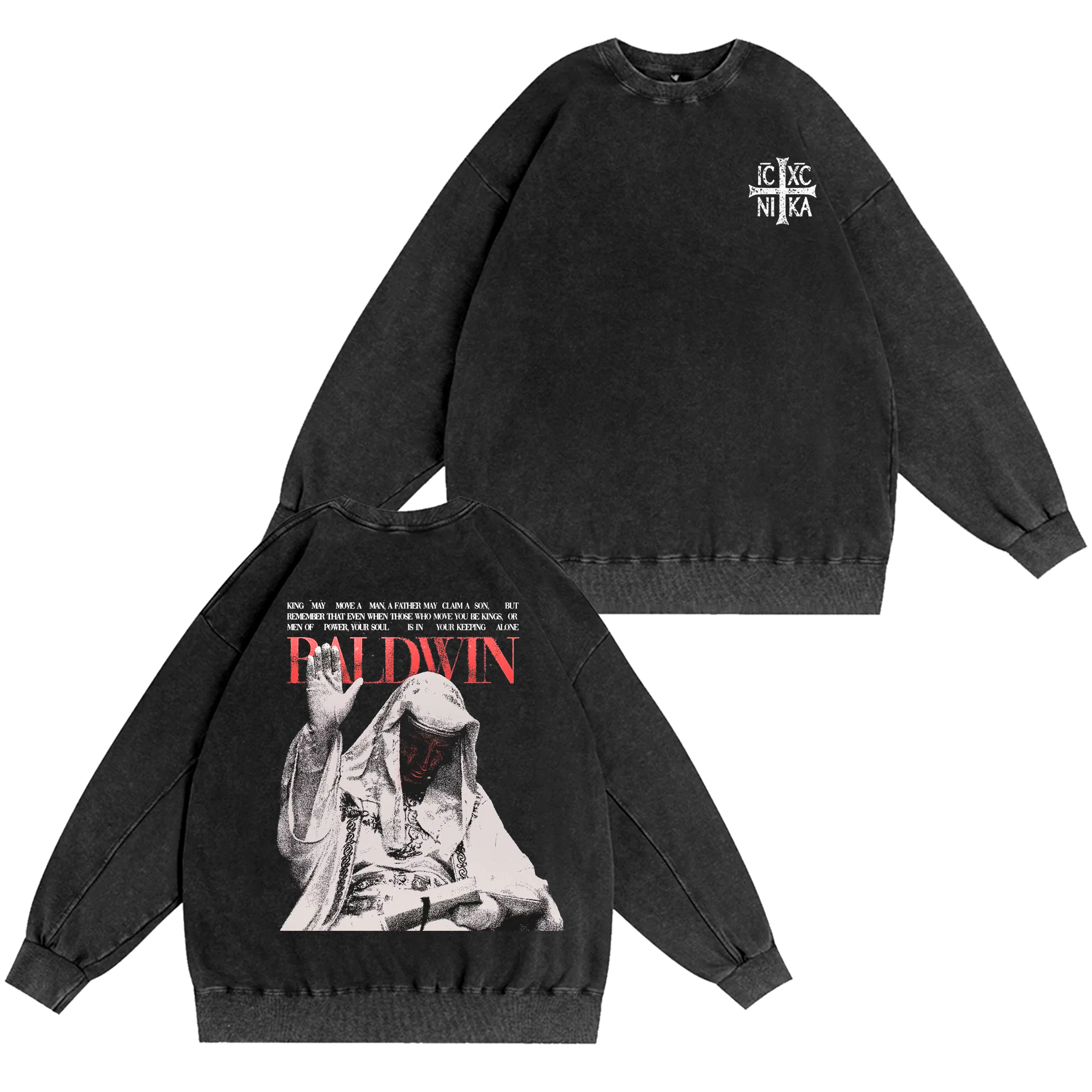 Baldwin IV The Leper King  Washed T-shirt/Crewneck/Hoodie