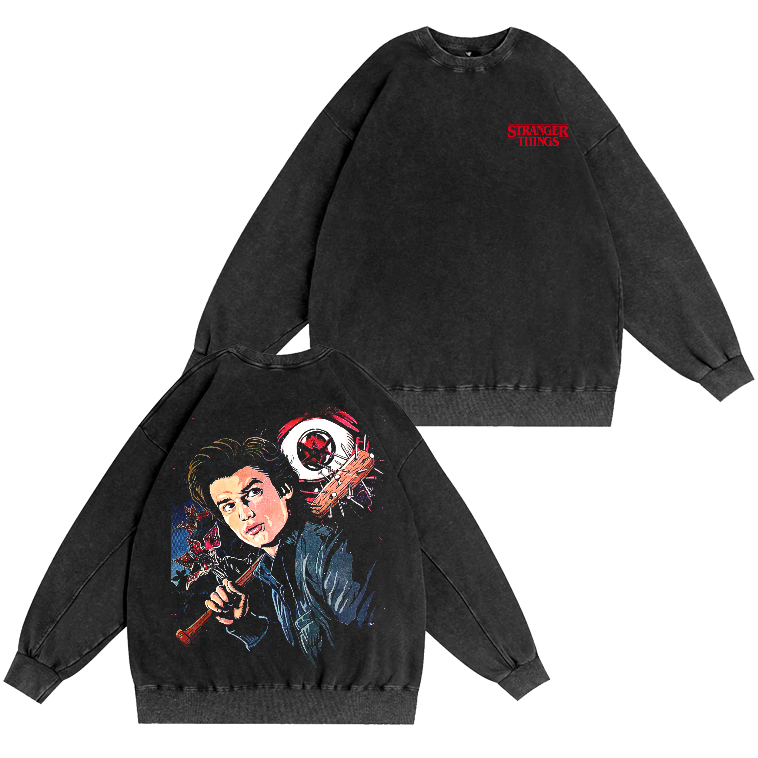 Stranger Things Steve Harrington Washed T-shirt/Crewneck/Hoodie