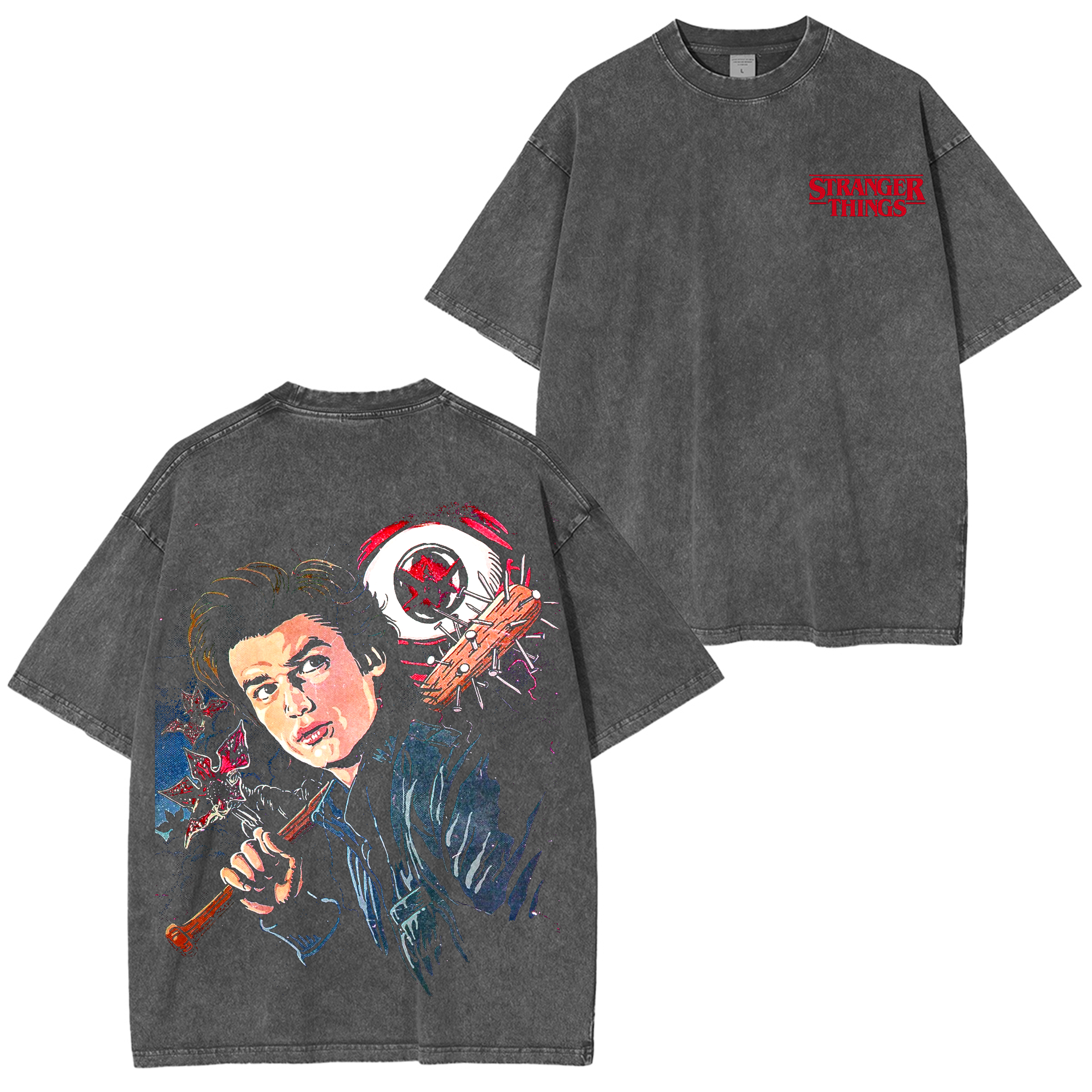 Stranger Things Steve Harrington Washed T-shirt/Crewneck/Hoodie