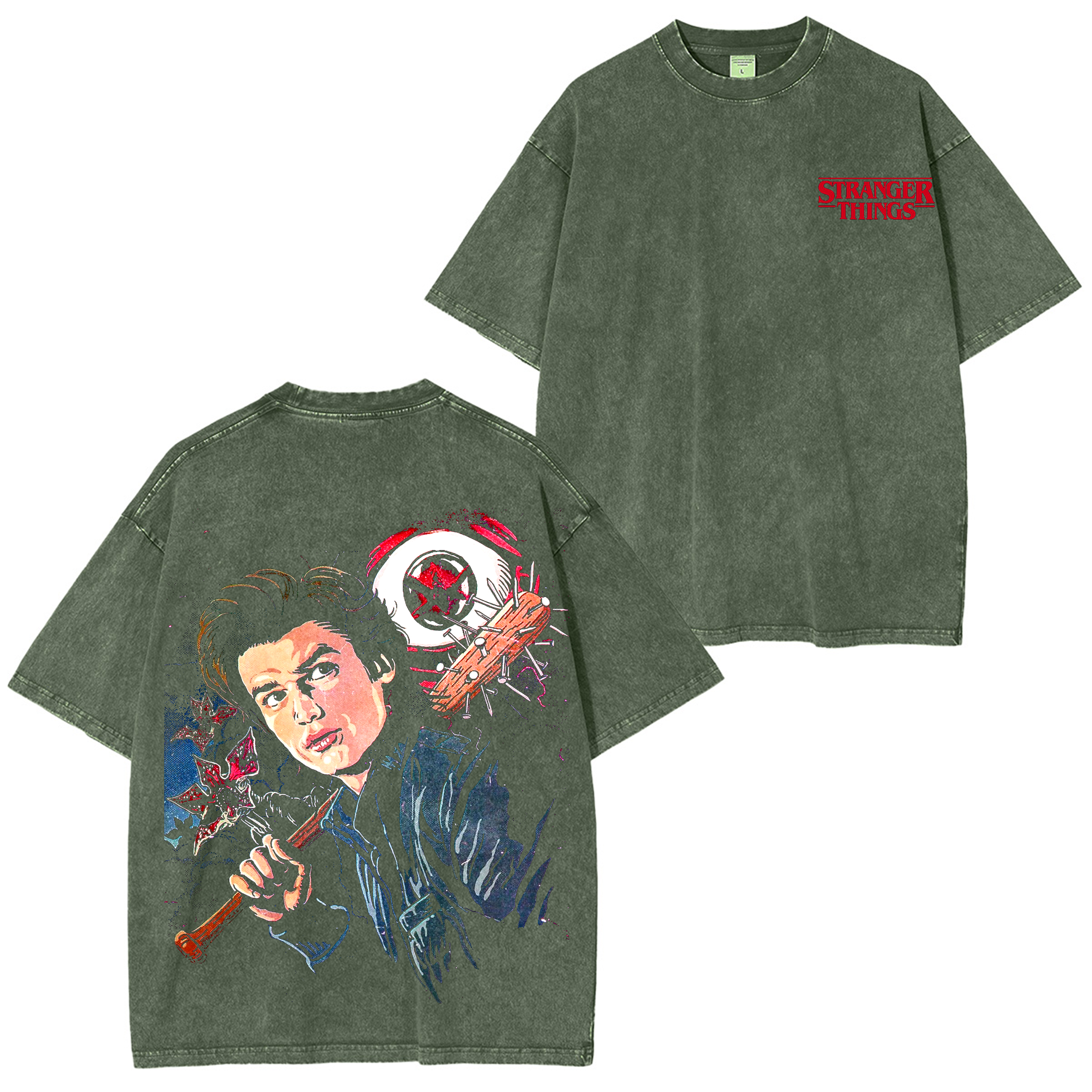 Stranger Things Steve Harrington Washed T-shirt/Crewneck/Hoodie