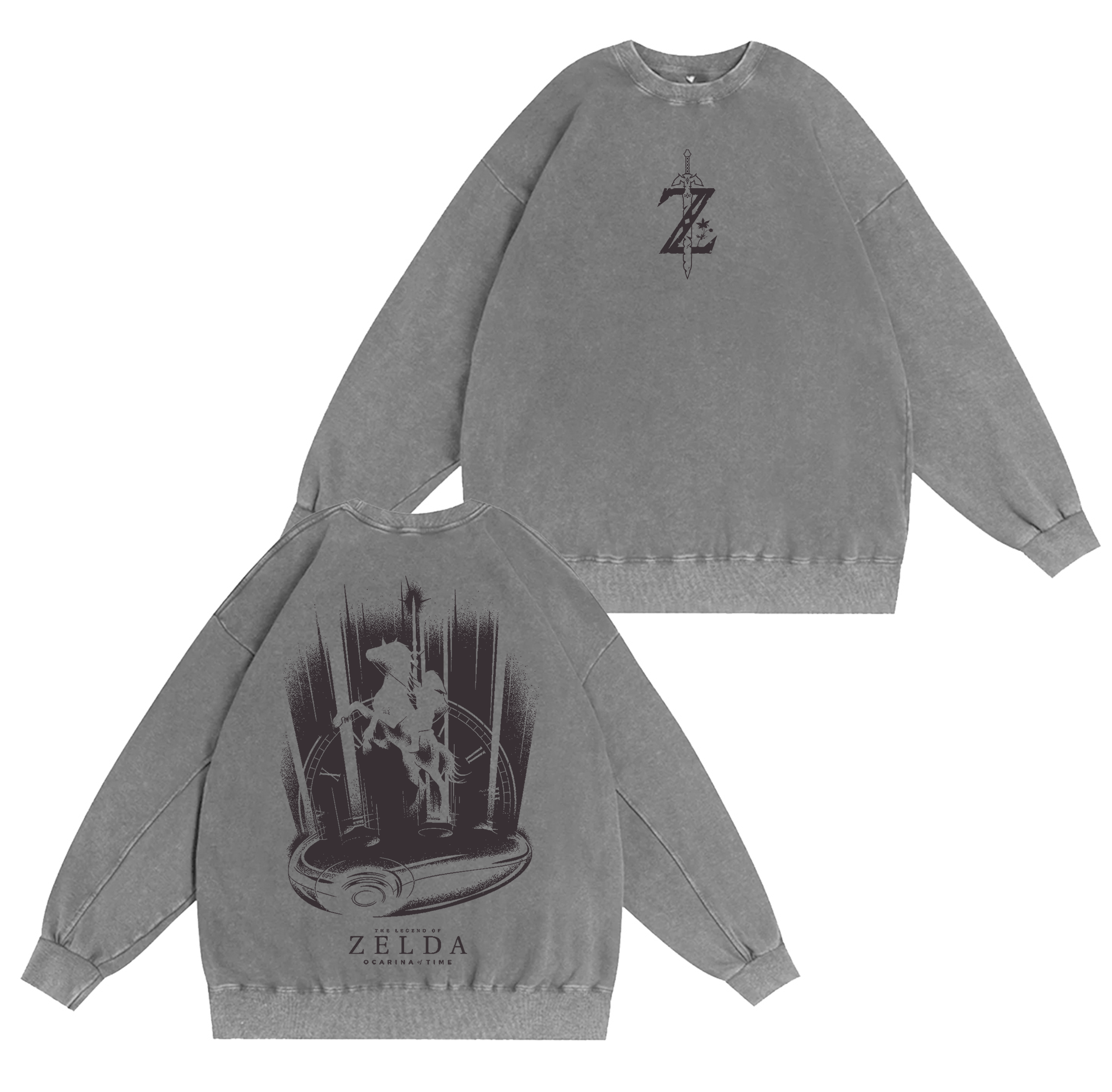 Legend of Zelda vintage Washed T-shirt/Crewneck/Hoodie