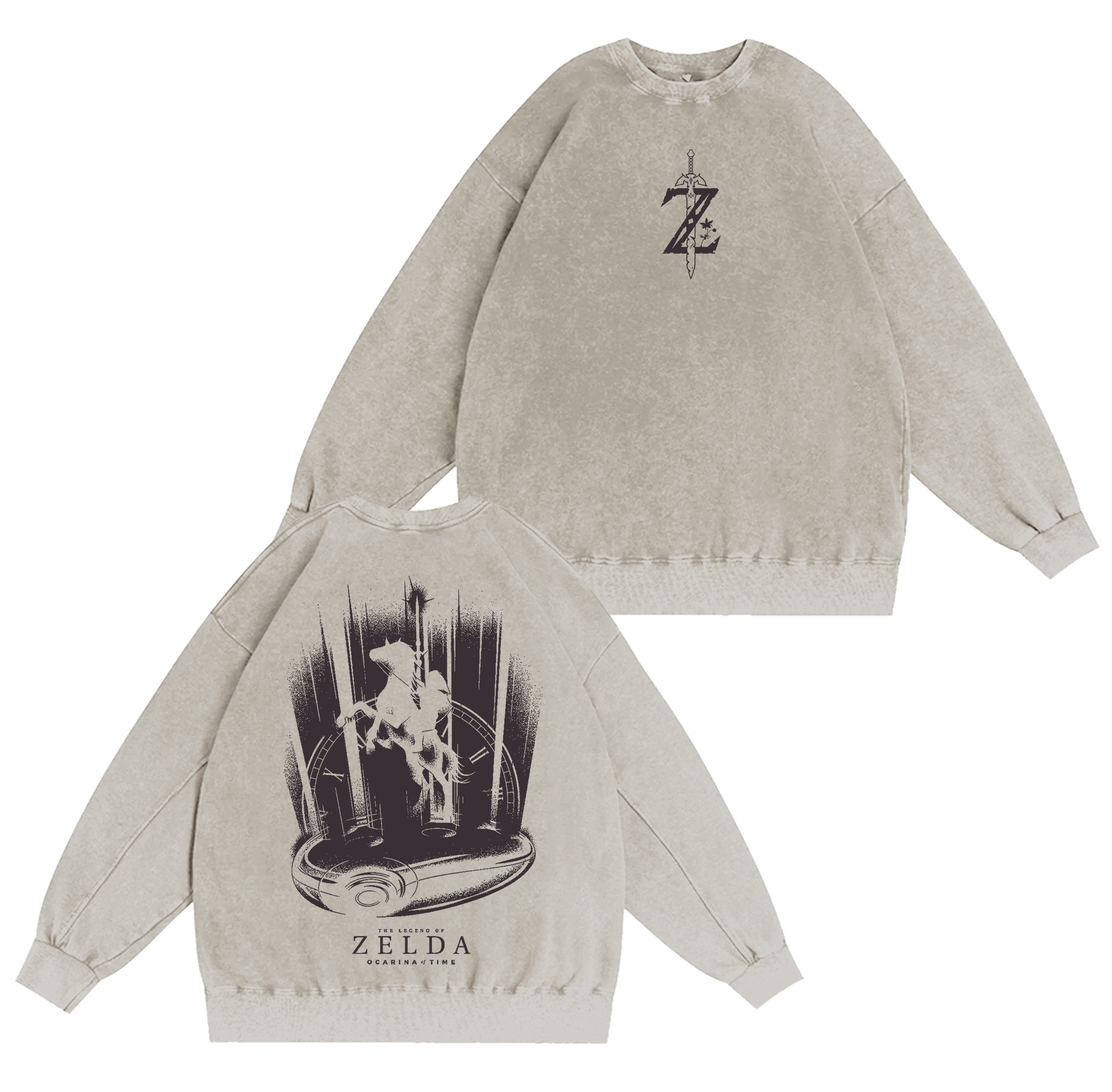 Legend of Zelda vintage Washed T-shirt/Crewneck/Hoodie