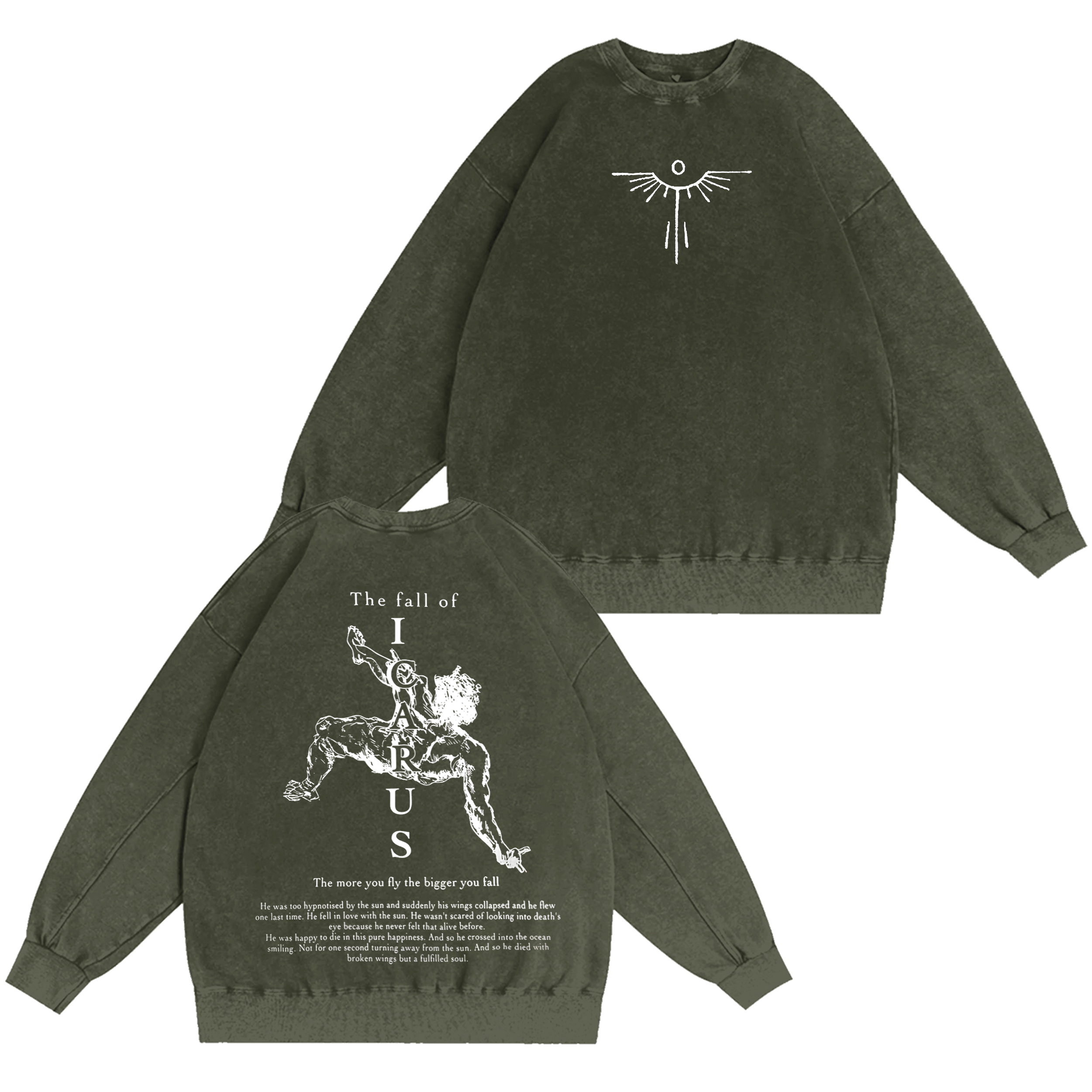 The Fall of Icarus Washed T-shirt/Crewneck/Hoodie