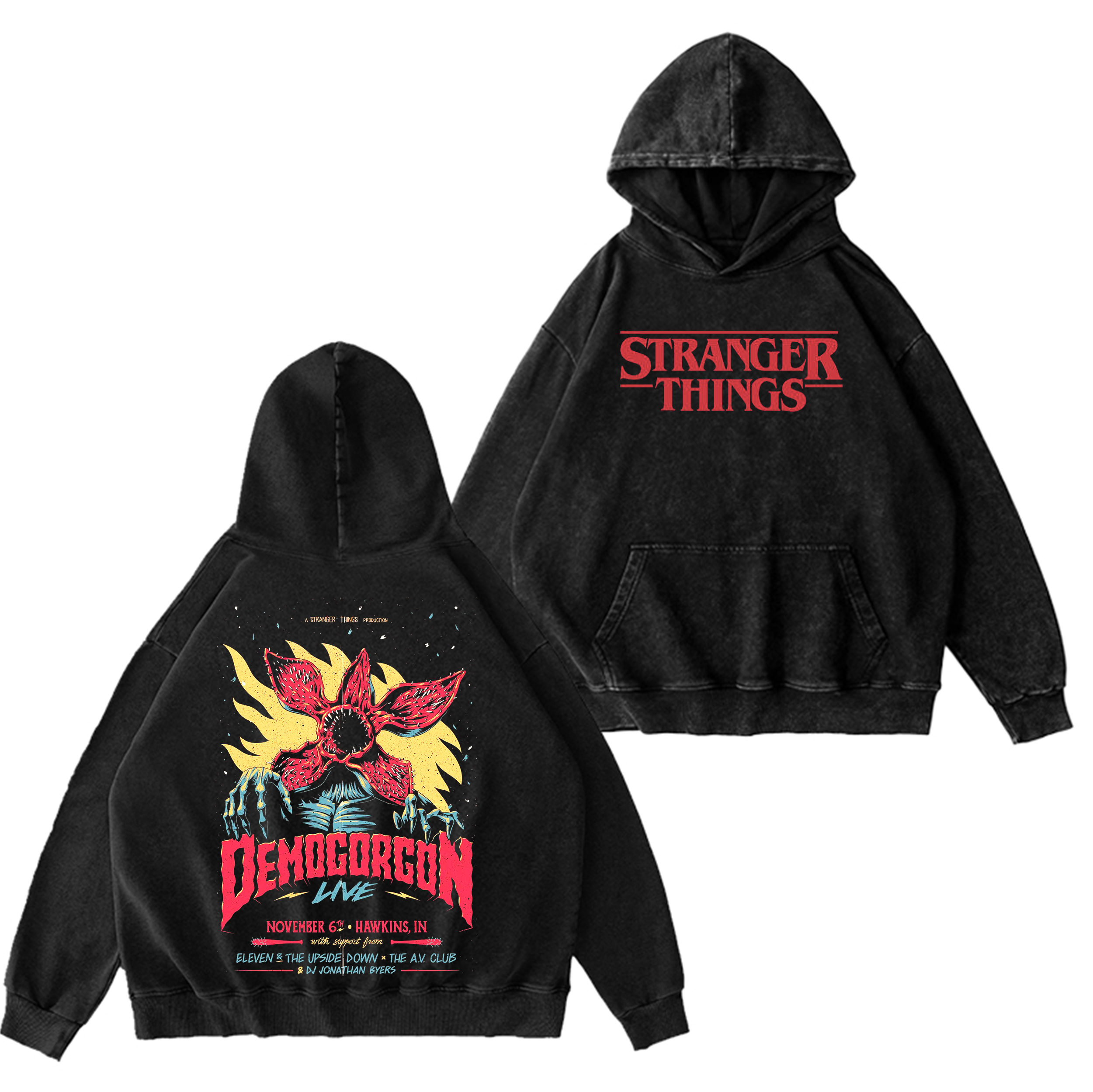 Stranger Things 5  Washed T-shirt/Crewneck/Hoodie