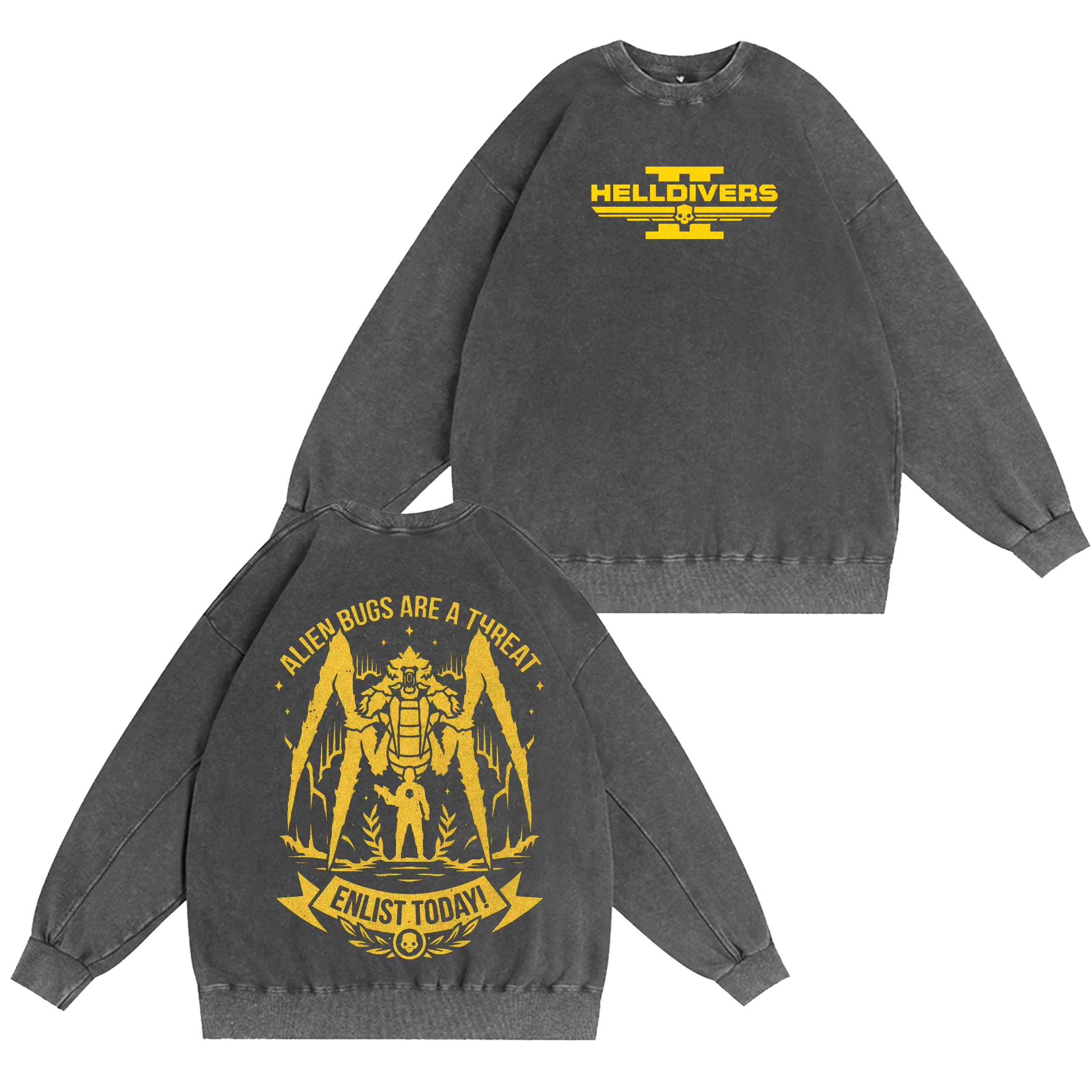 Helldivers 2 Vintage Washed T-shirt/Crewneck/Hoodie
