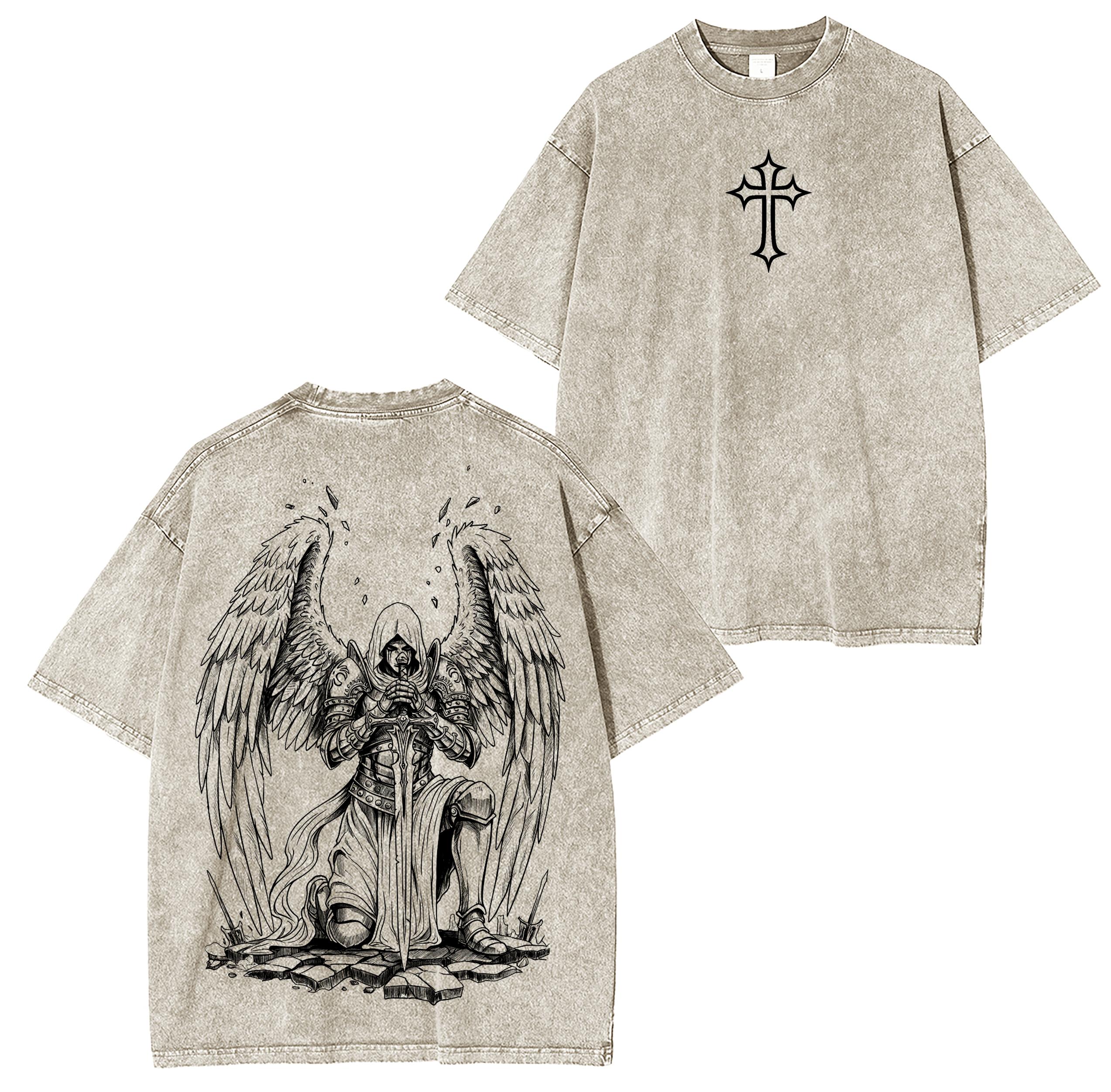 The Warrior Angel  Washed T-shirt/Crewneck/Hoodie