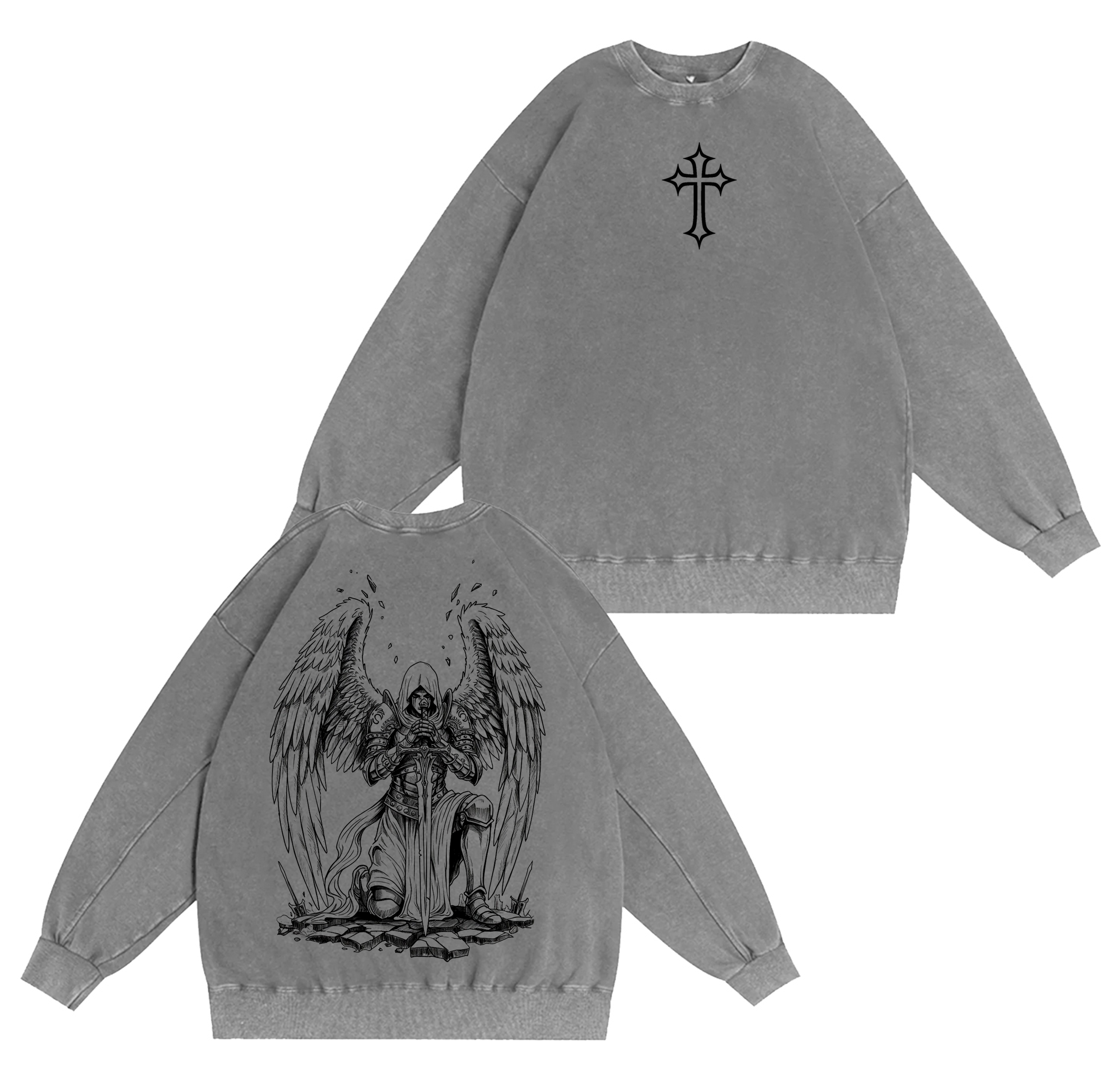 The Warrior Angel  Washed T-shirt/Crewneck/Hoodie