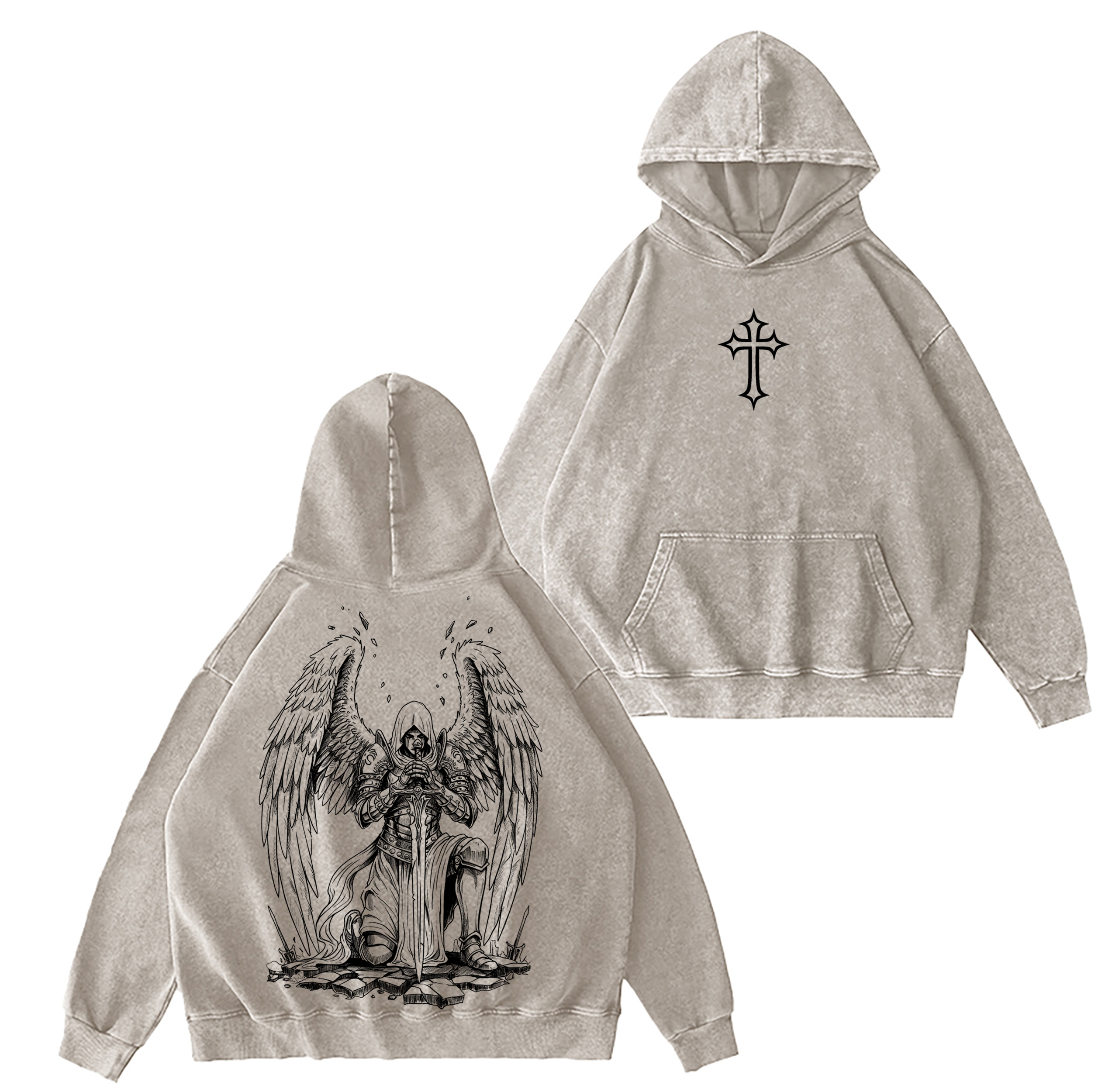 The Warrior Angel  Washed T-shirt/Crewneck/Hoodie