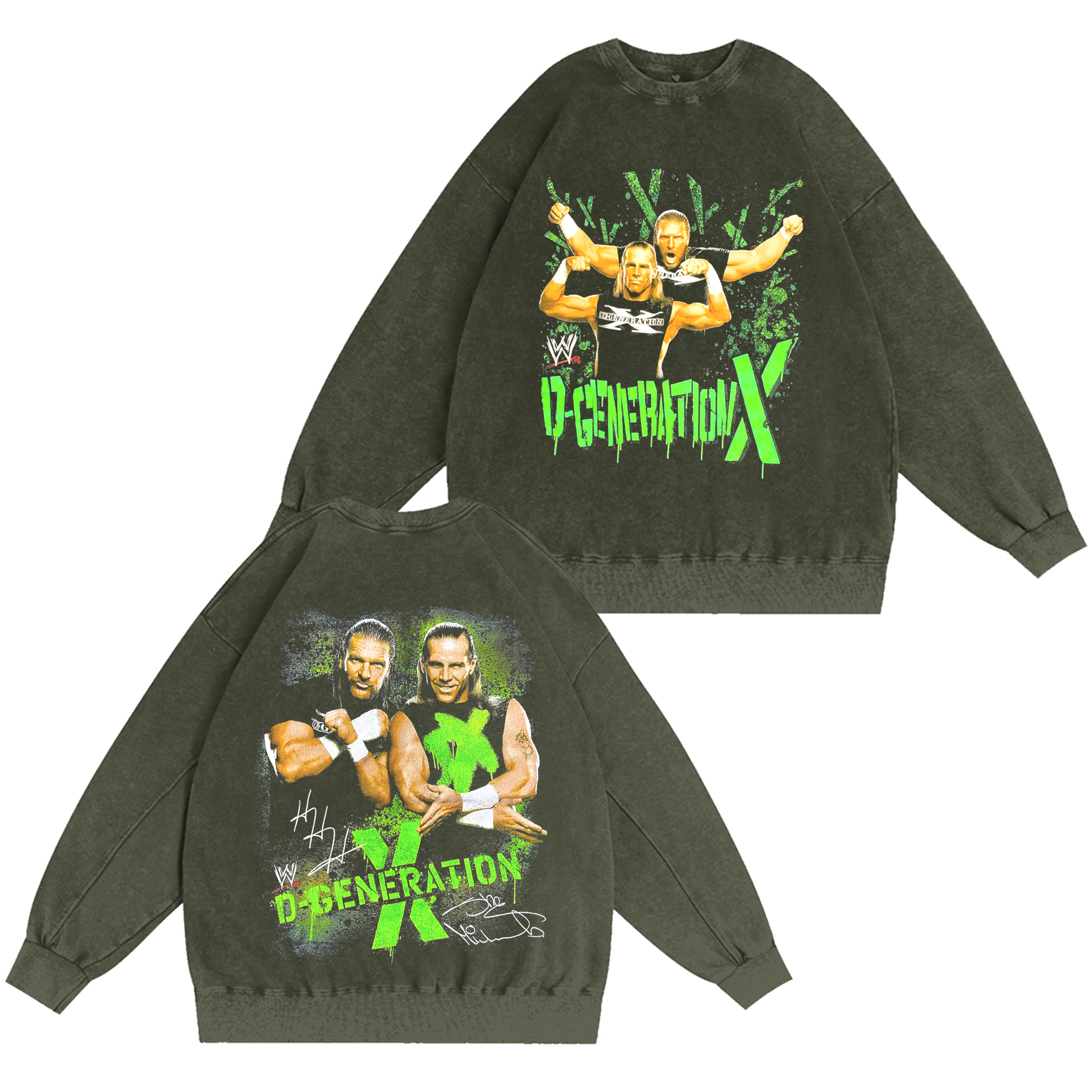 WWE D-Generation X  Washed T-shirt/Crewneck/Hoodie