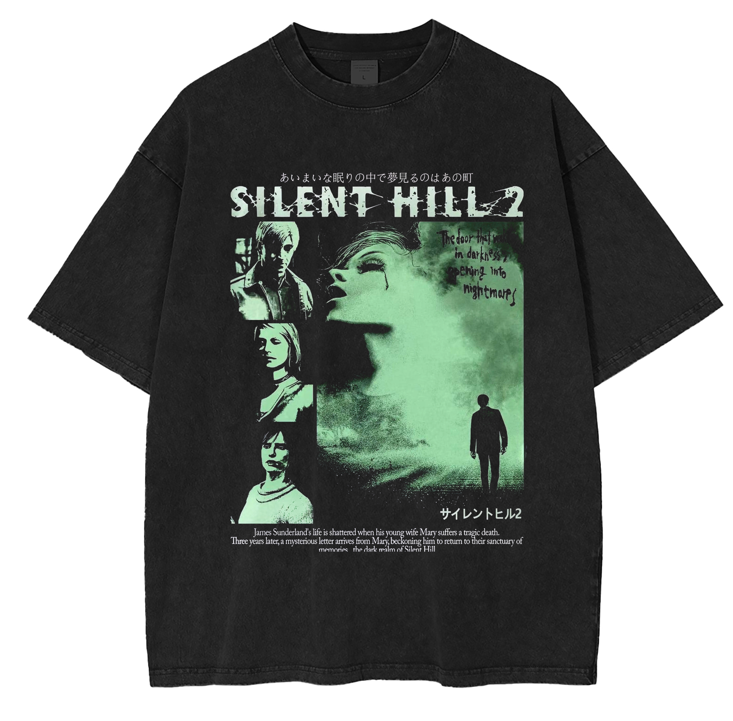 Retro Silent Hill 2 Washed T-shirt/Crewneck/Hoodie