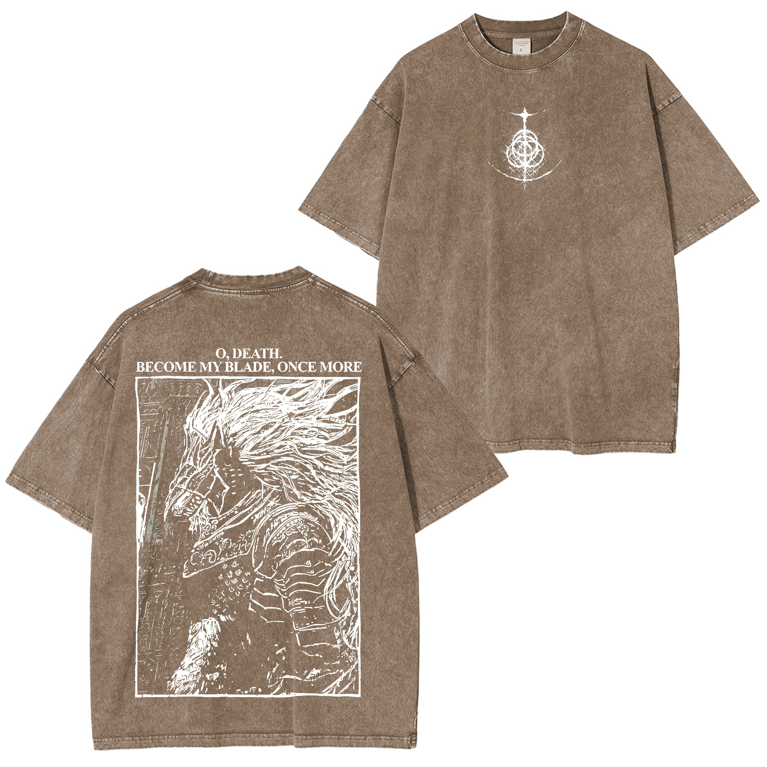 Maliketh,Elden Ring Washed T-shirt/Crewneck/Hoodie