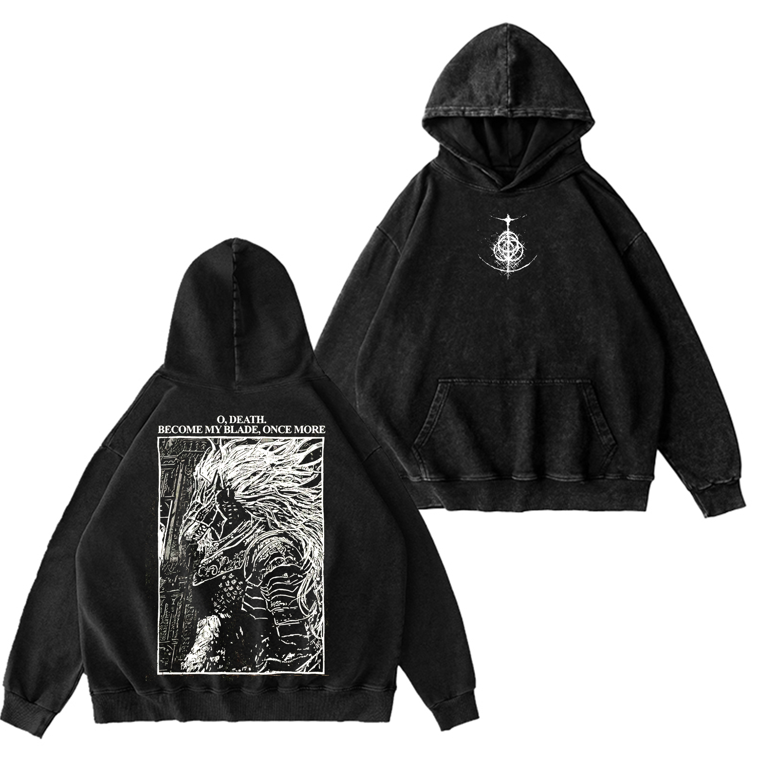 Maliketh,Elden Ring Washed T-shirt/Crewneck/Hoodie