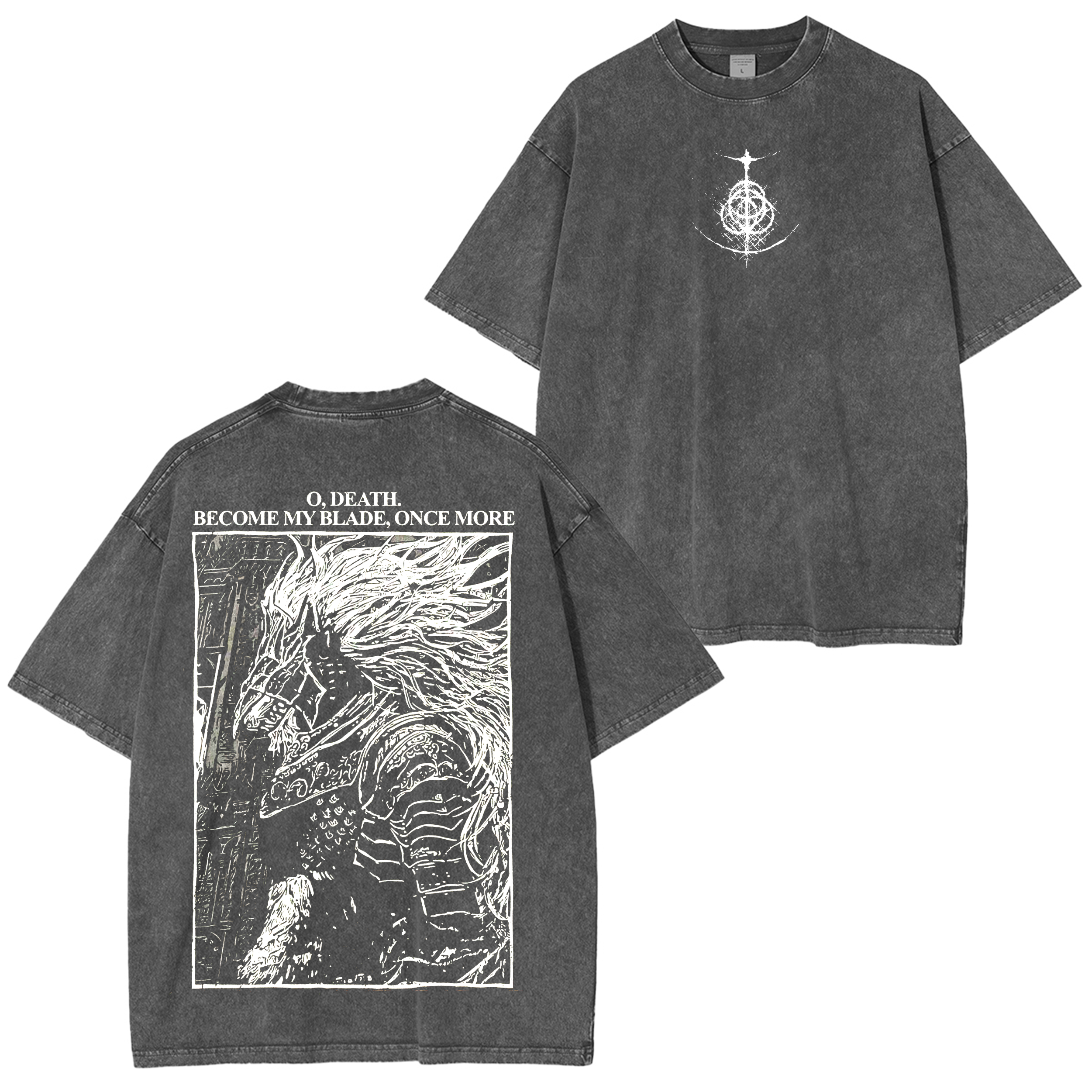 Maliketh,Elden Ring Washed T-shirt/Crewneck/Hoodie