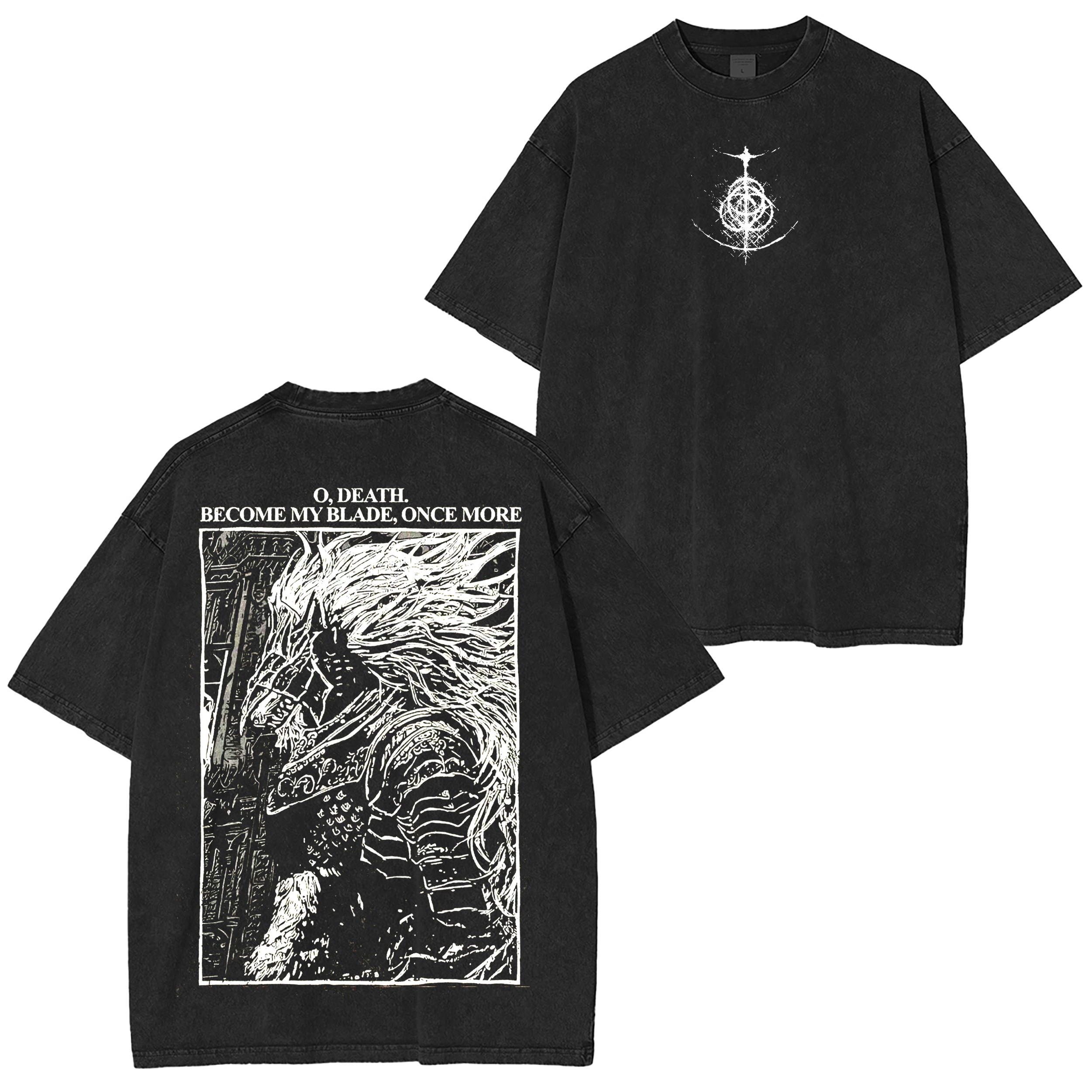 Maliketh,Elden Ring Washed T-shirt/Crewneck/Hoodie