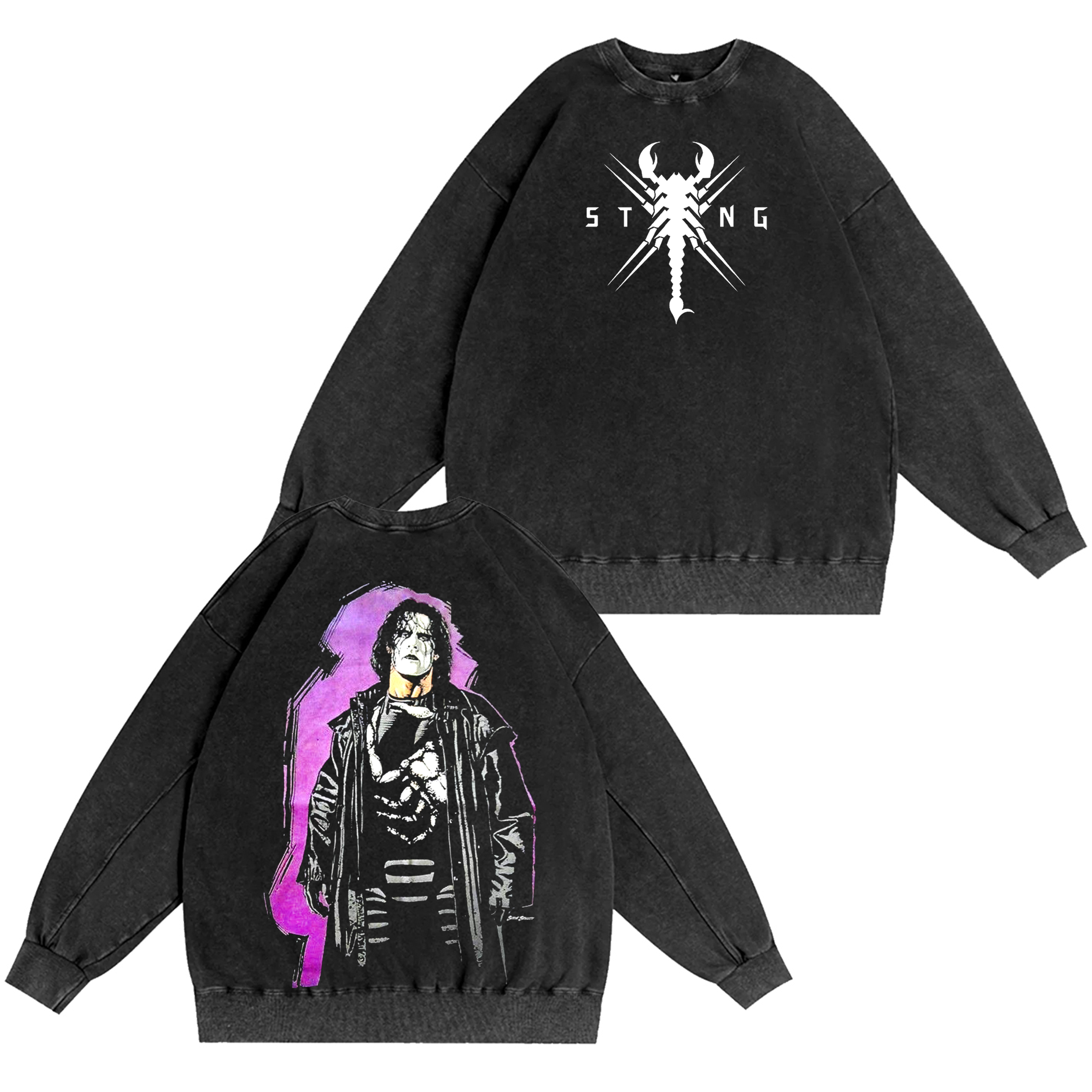 Sting WWE  Washed T-shirt/Crewneck/Hoodie
