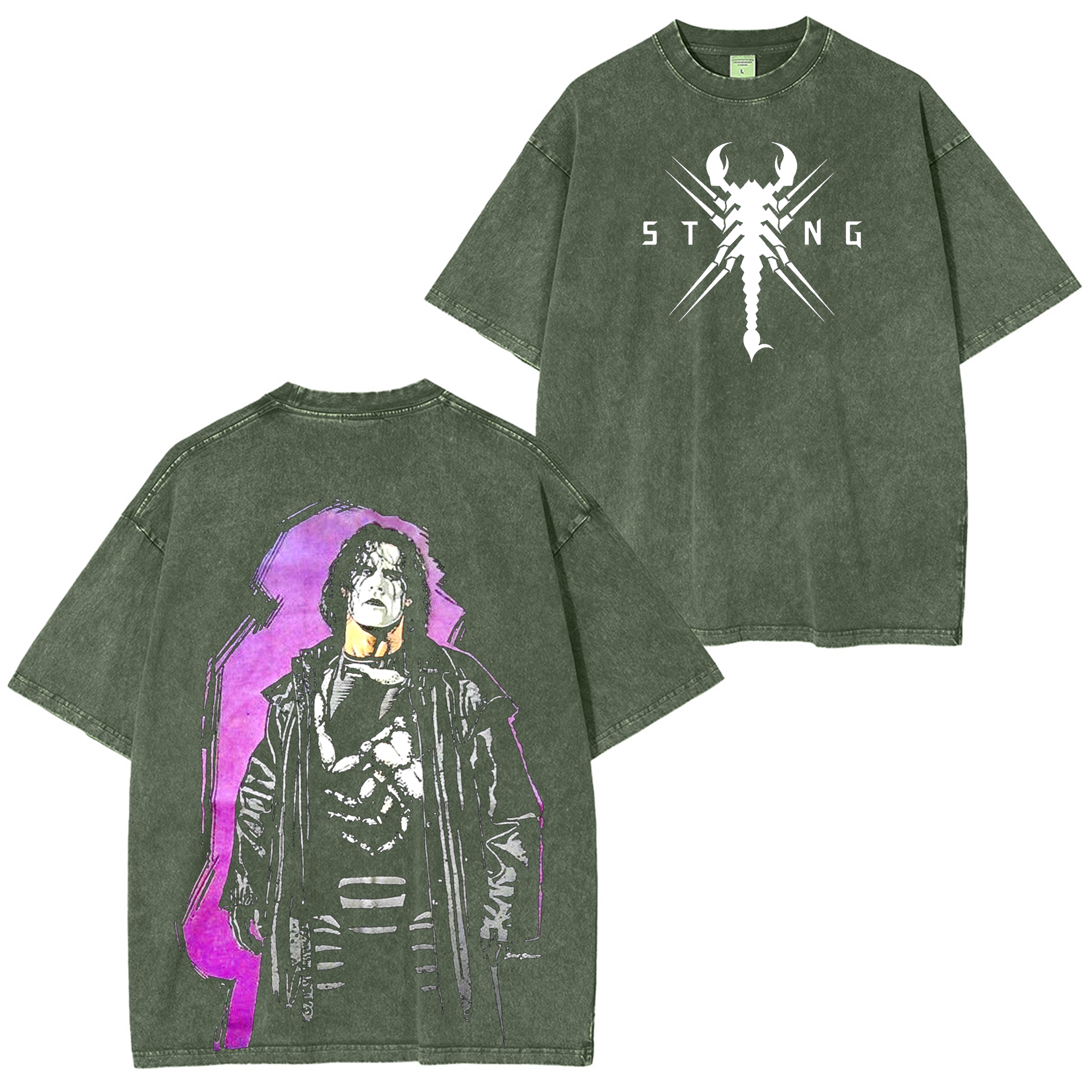 Sting WWE  Washed T-shirt/Crewneck/Hoodie