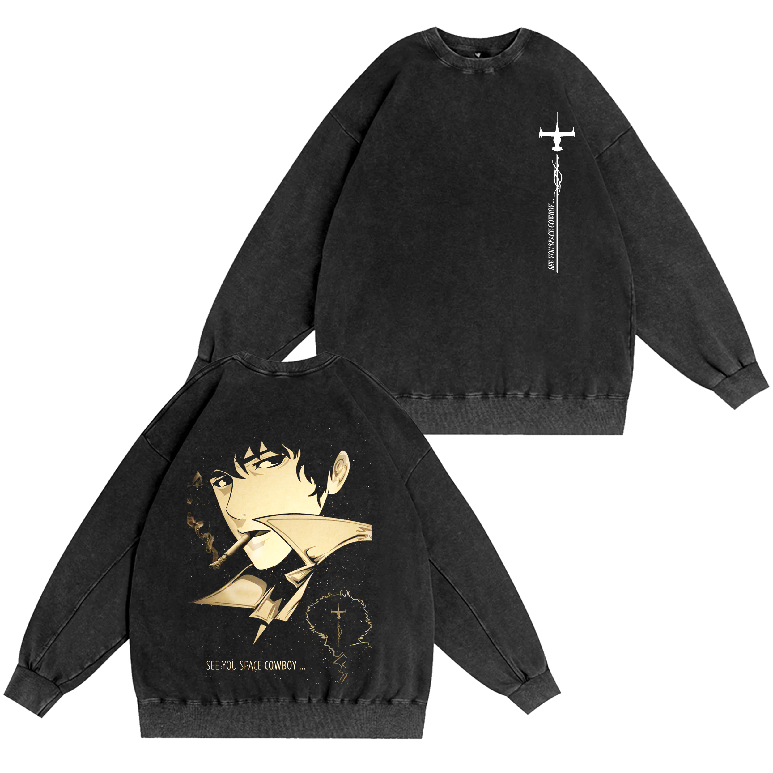 Vintage Cowboy Bebop  Washed T-shirt/Crewneck/Hoodie