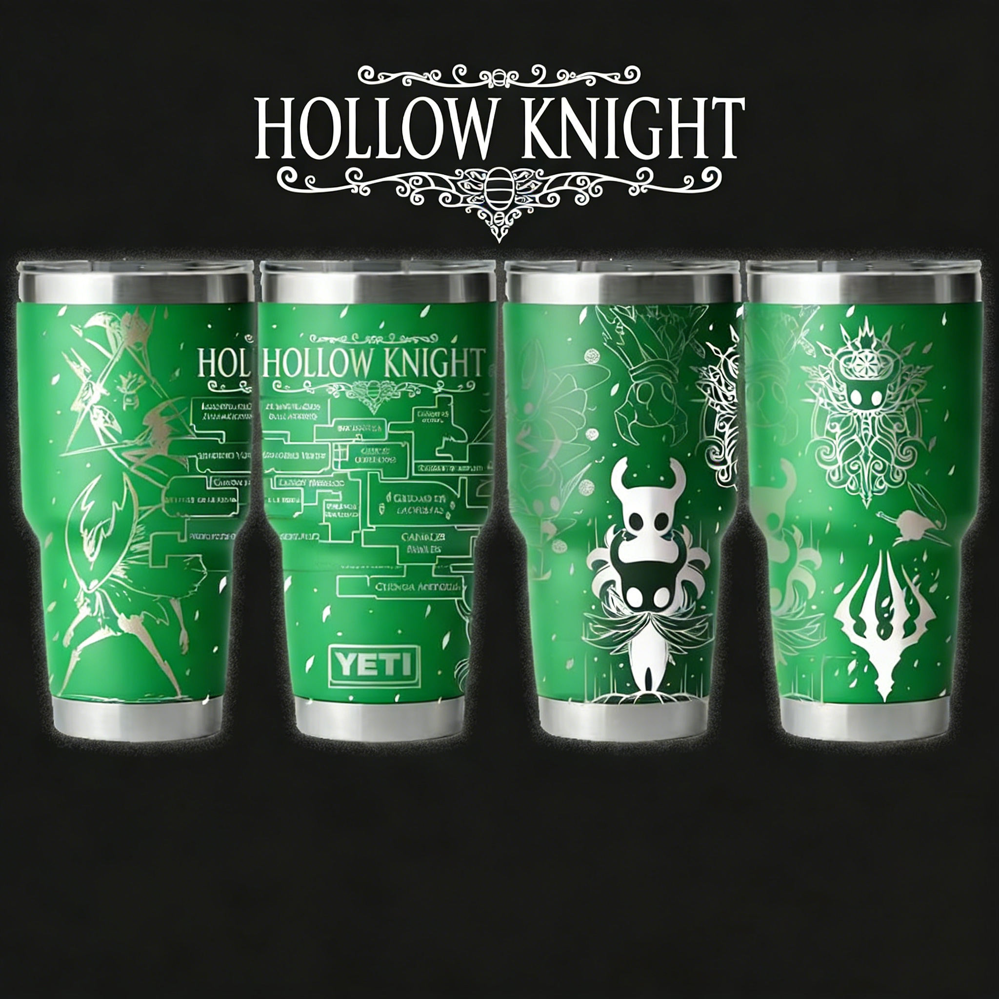 Hollow Knight Themed engraved Stanley Tumbler Cup