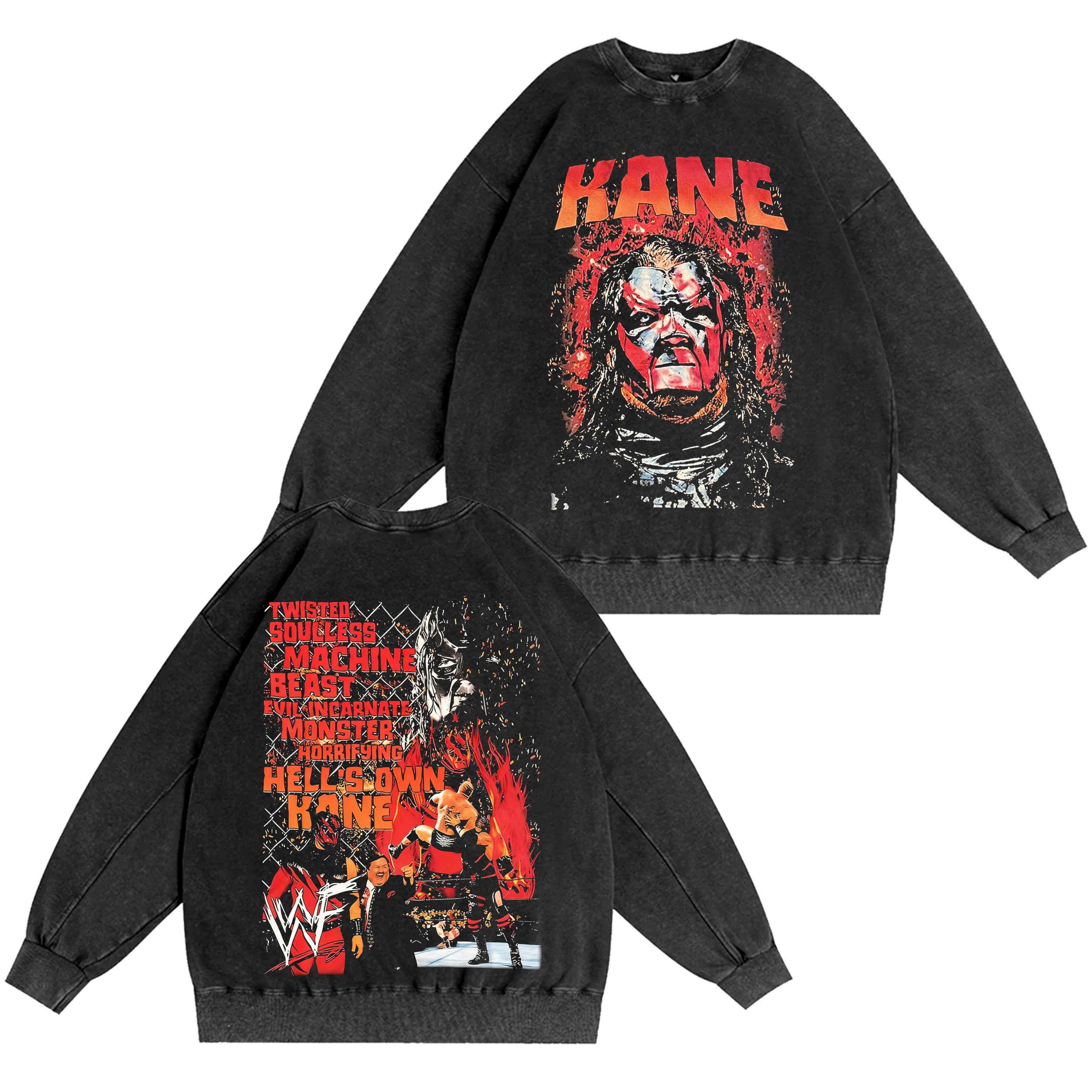 Vintage Kane WWE Washed T-shirt/Crewneck/Hoodie