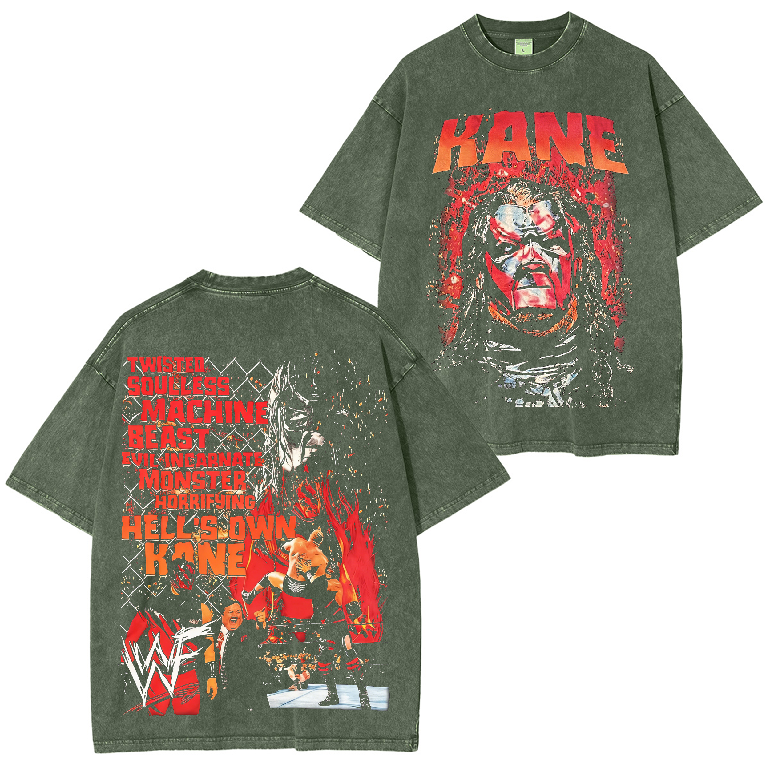 Vintage Kane WWE Washed T-shirt/Crewneck/Hoodie