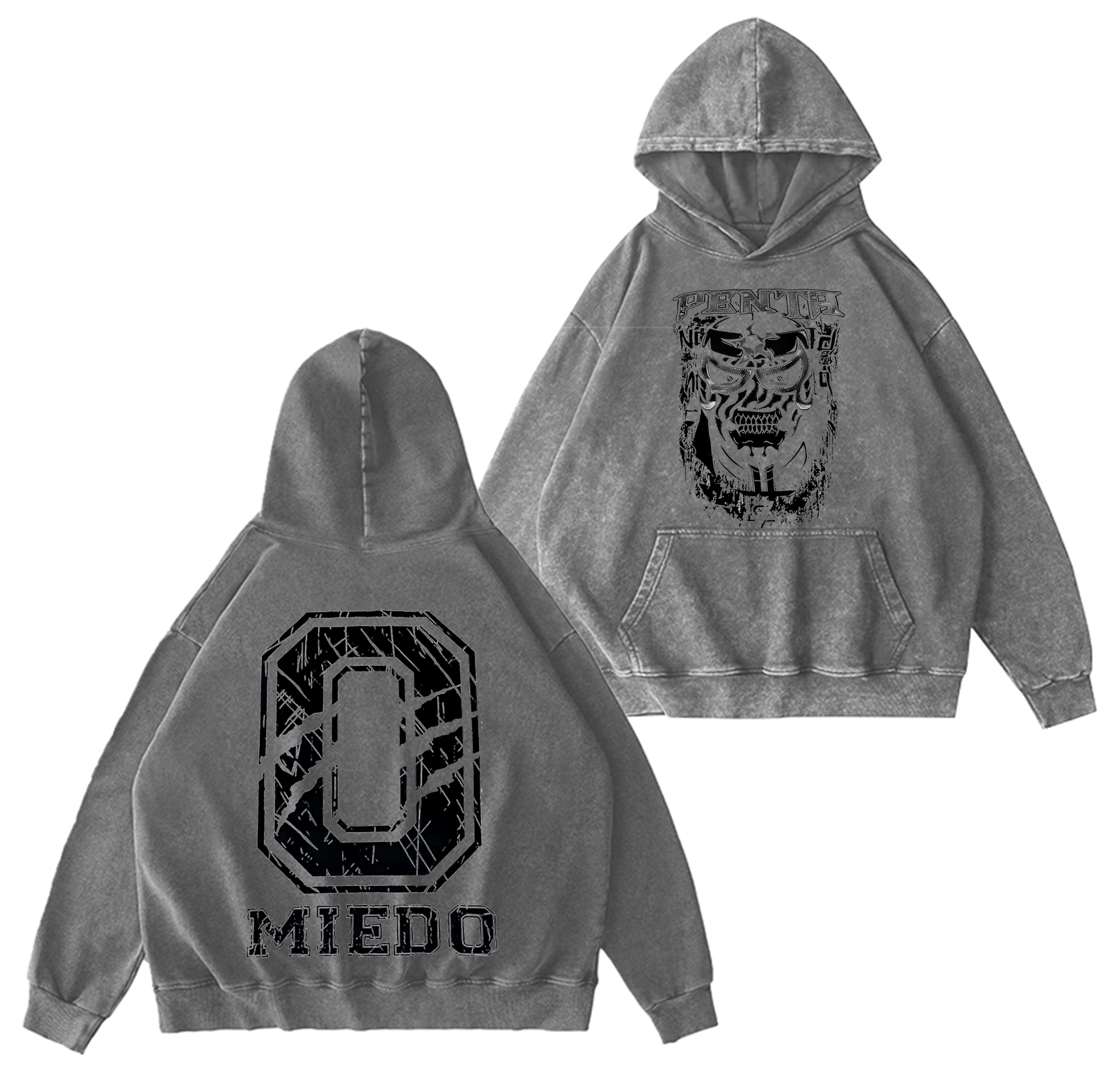 Vintage Penta El Zero Miedo Graphic Washed T-shirt/Crewneck/Hoodie