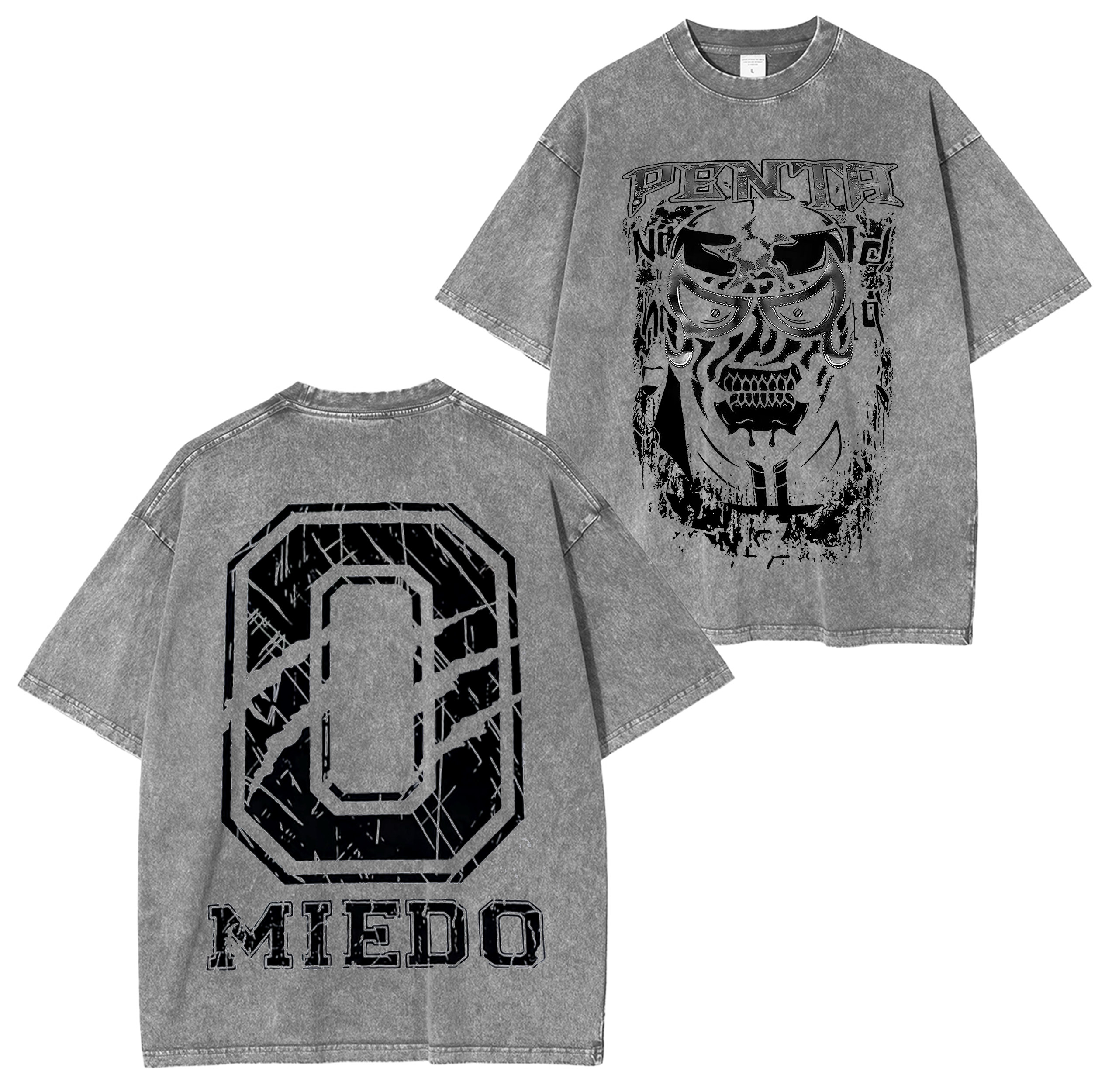 Vintage Penta El Zero Miedo Graphic Washed T-shirt/Crewneck/Hoodie