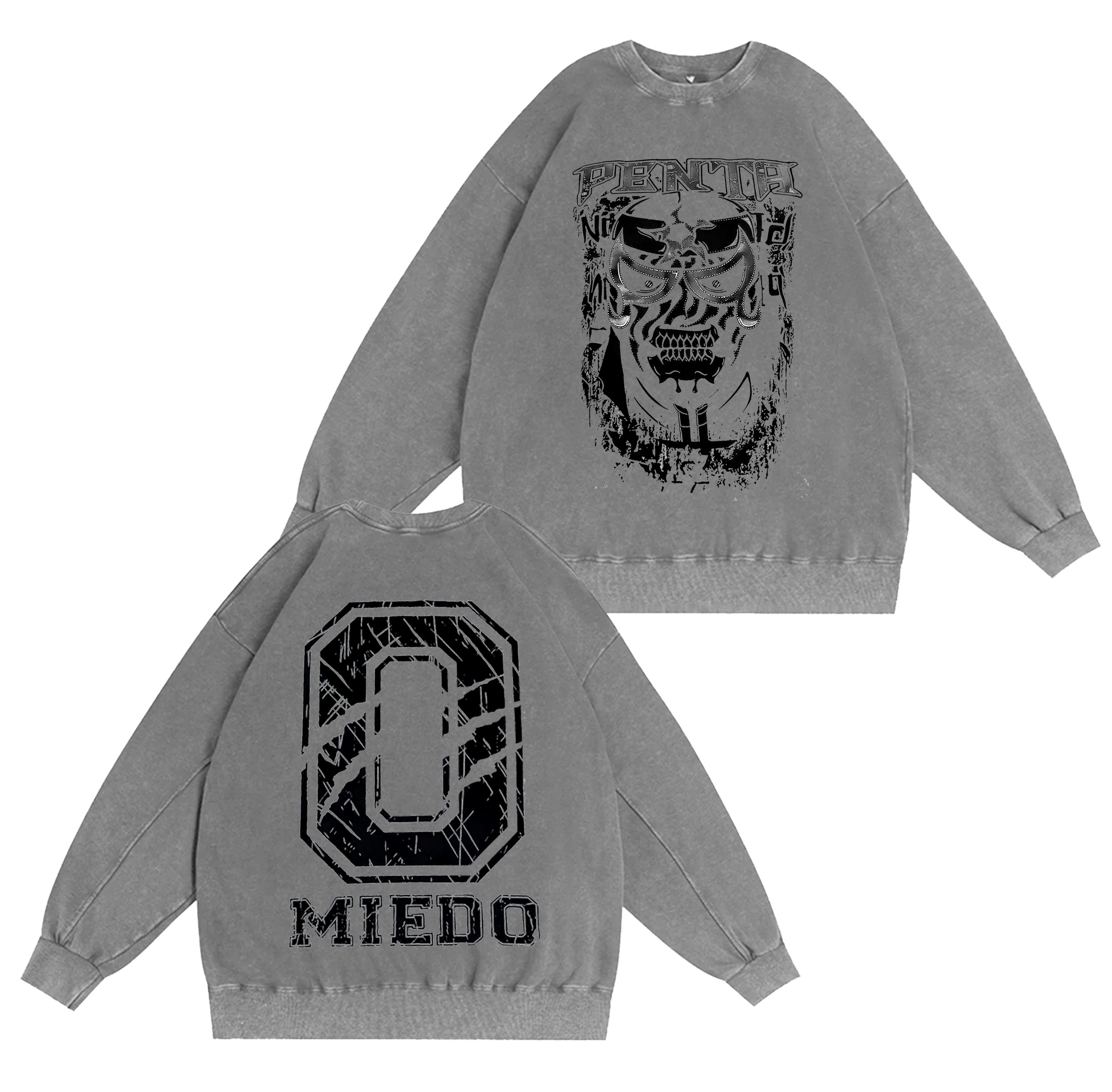 Vintage Penta El Zero Miedo Graphic Washed T-shirt/Crewneck/Hoodie