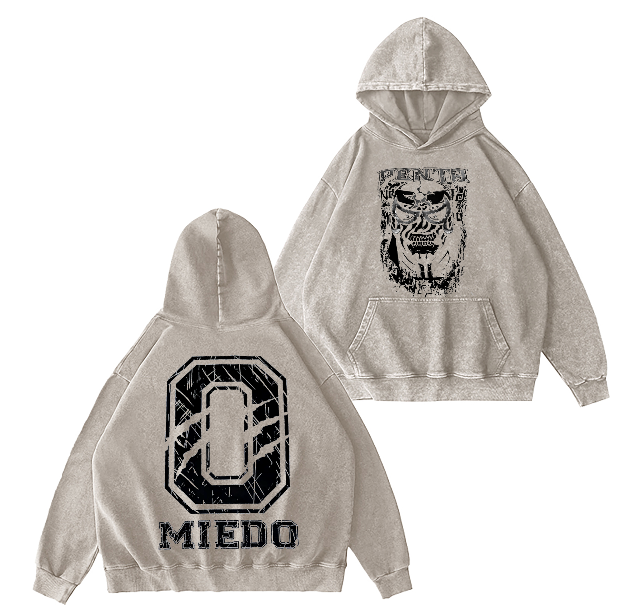 Vintage Penta El Zero Miedo Graphic Washed T-shirt/Crewneck/Hoodie