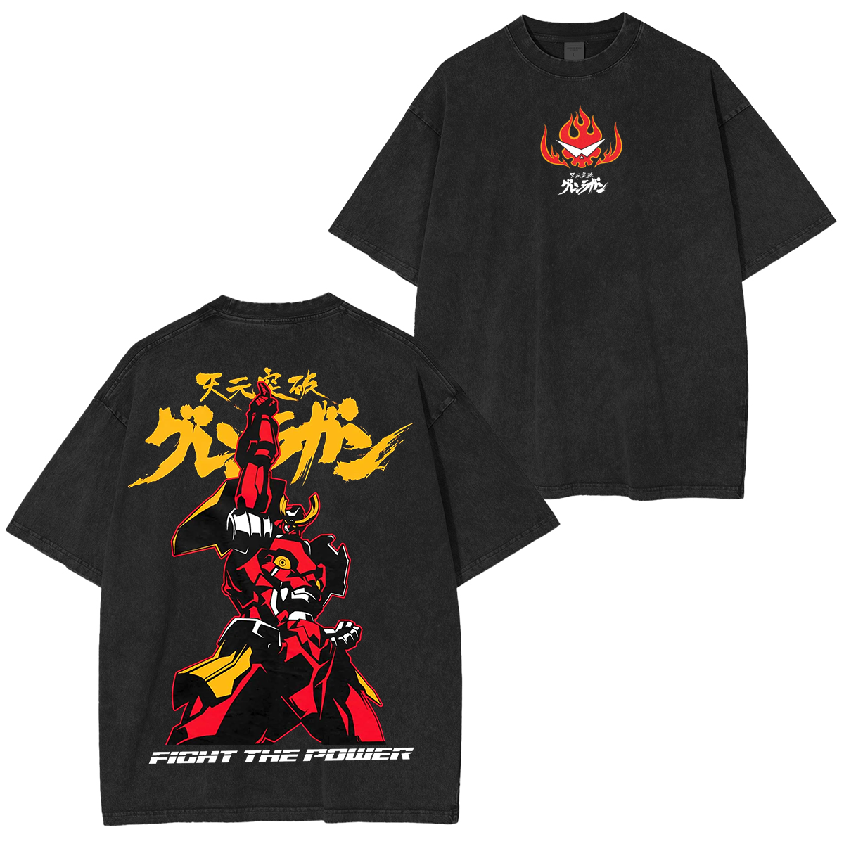 Gurren Lagann Unisex Washed T-Shirt