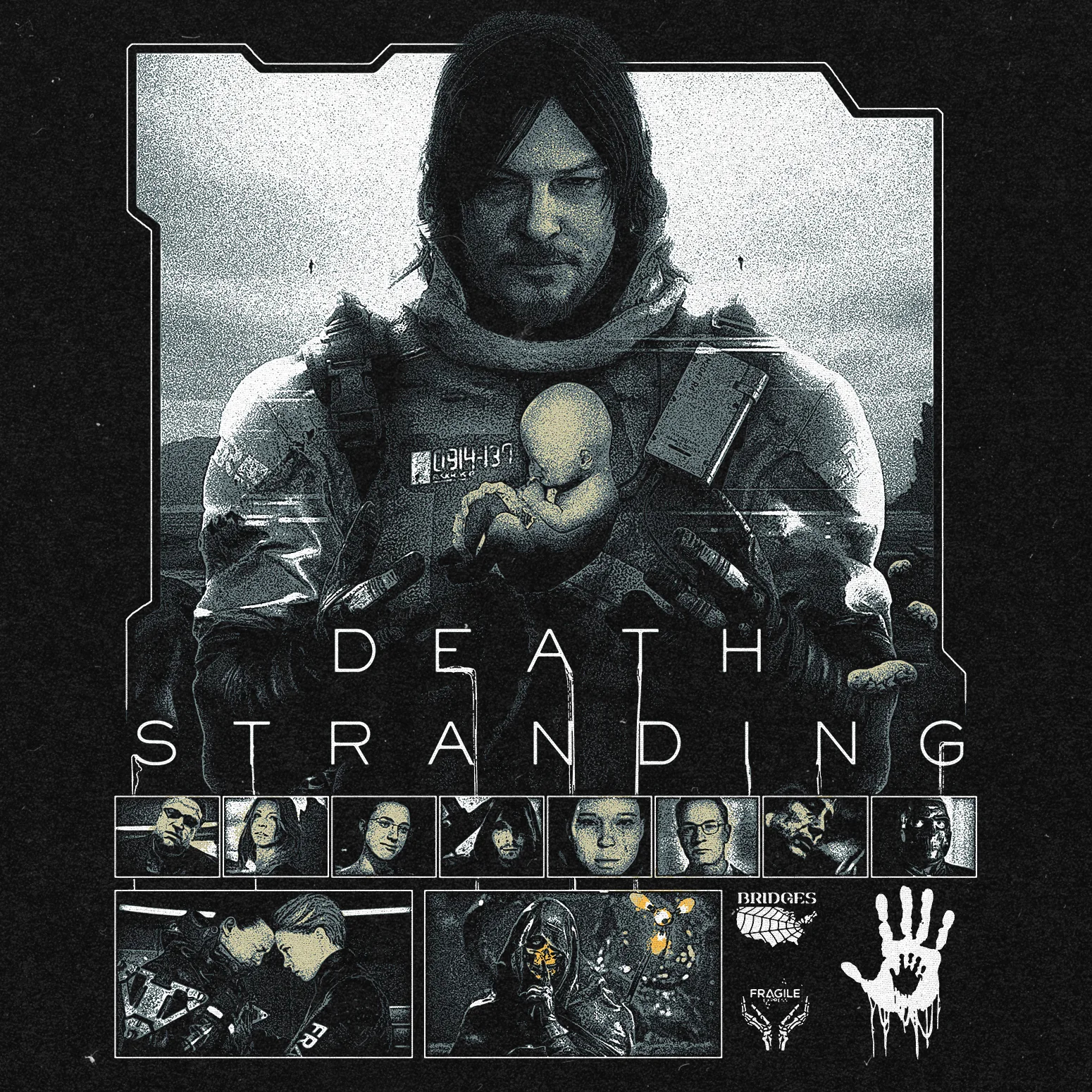 Death Stranding Unisex Washed T-Shirt