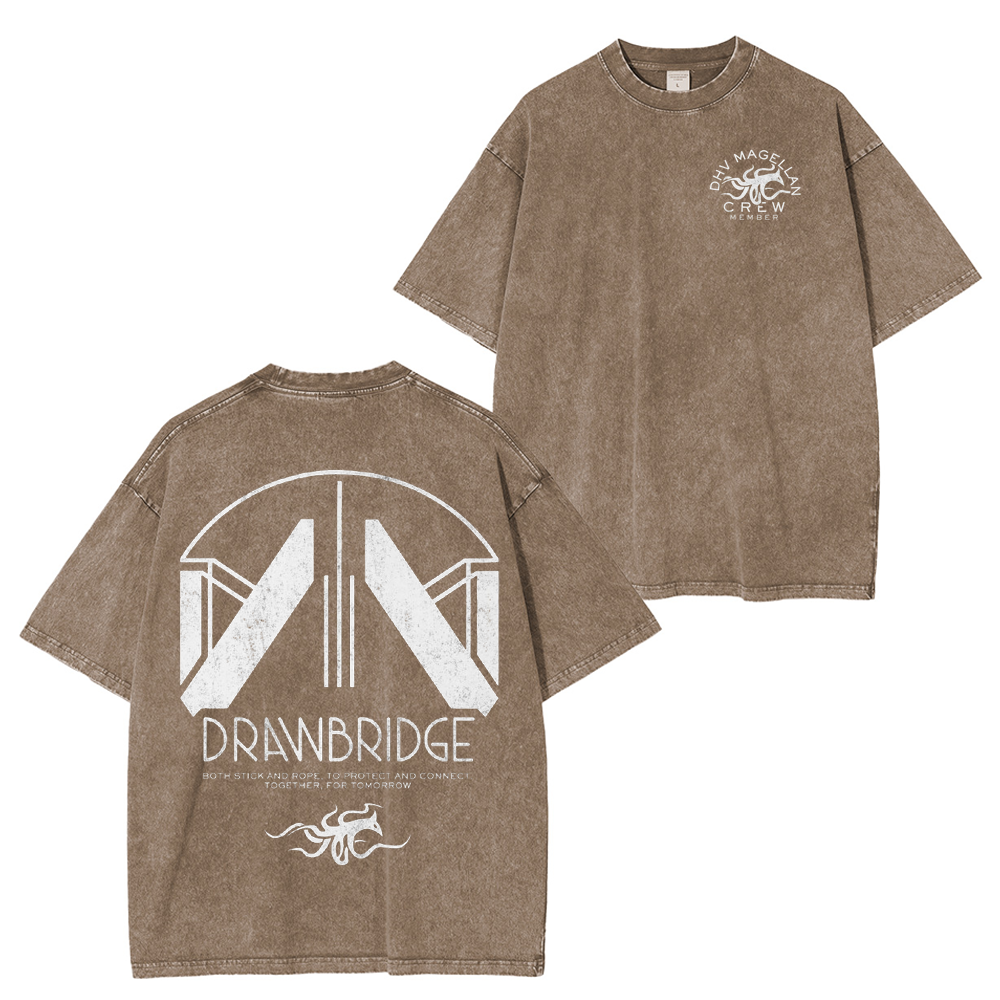 Death Stranding 2 - DHV MAGELLAN Crew Member Washed Unisex T-Shirt