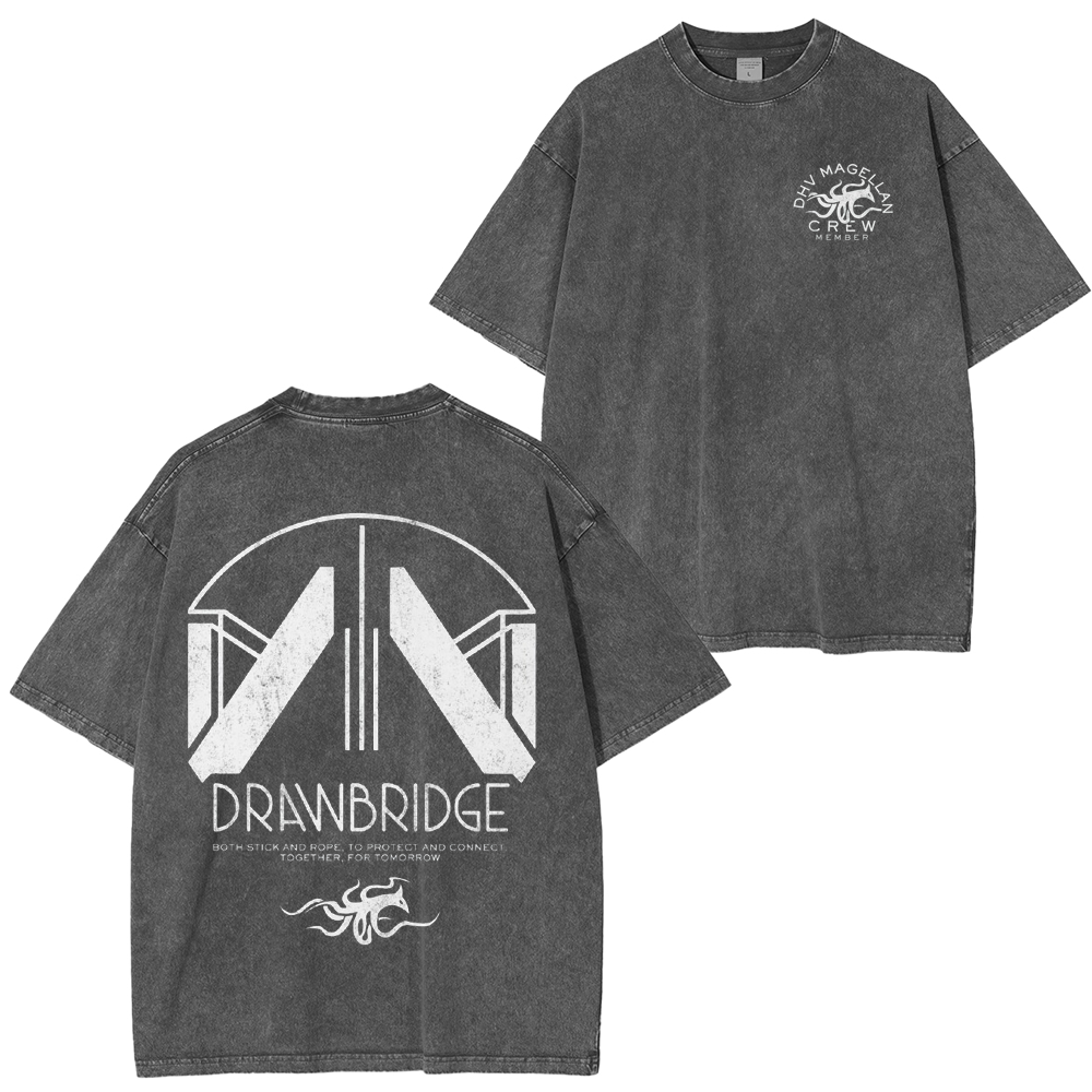 Death Stranding 2 - DHV MAGELLAN Crew Member Washed Unisex T-Shirt