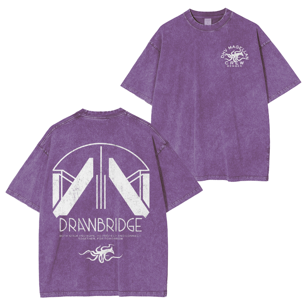 Death Stranding 2 - DHV MAGELLAN Crew Member Washed Unisex T-Shirt