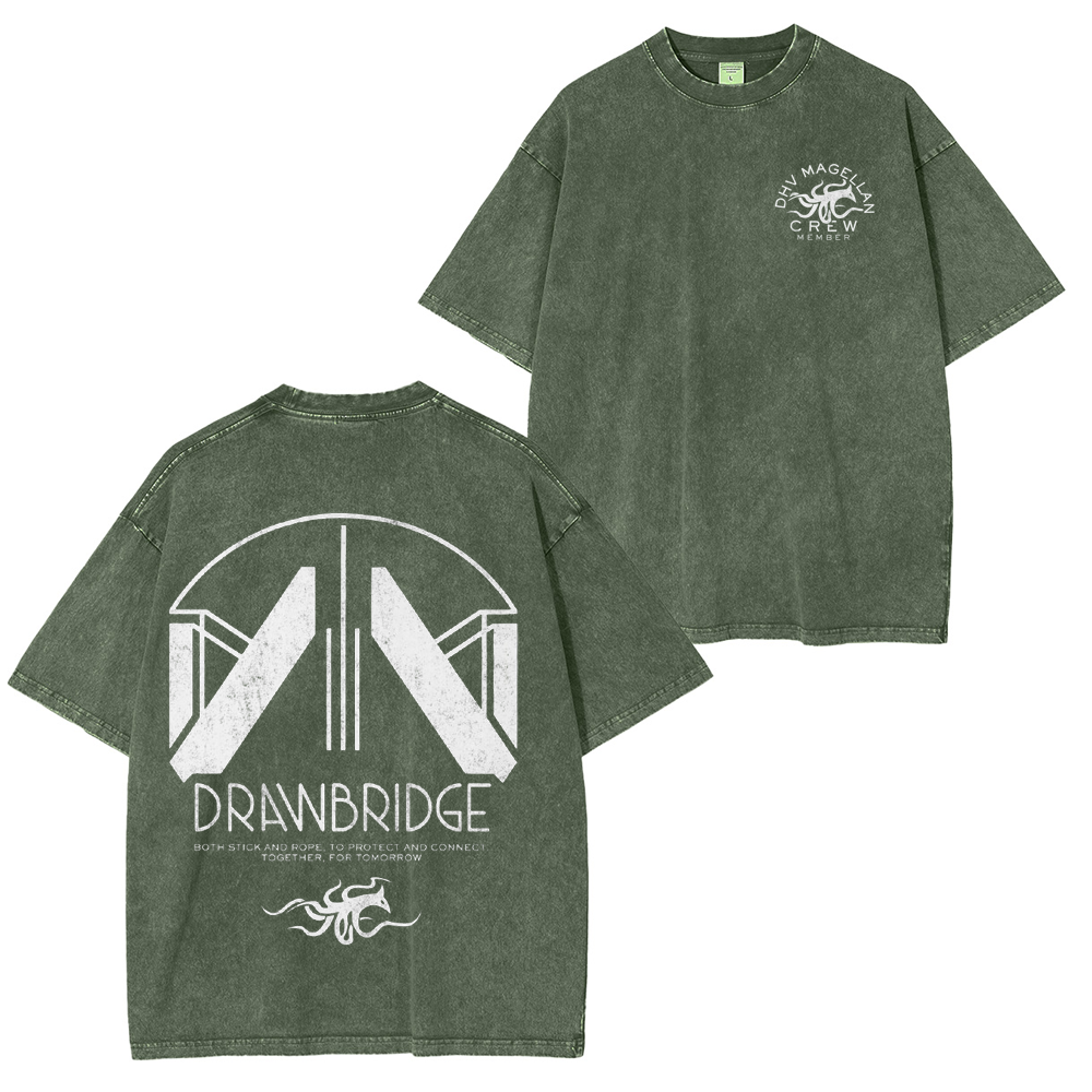 Death Stranding 2 - DHV MAGELLAN Crew Member Washed Unisex T-Shirt