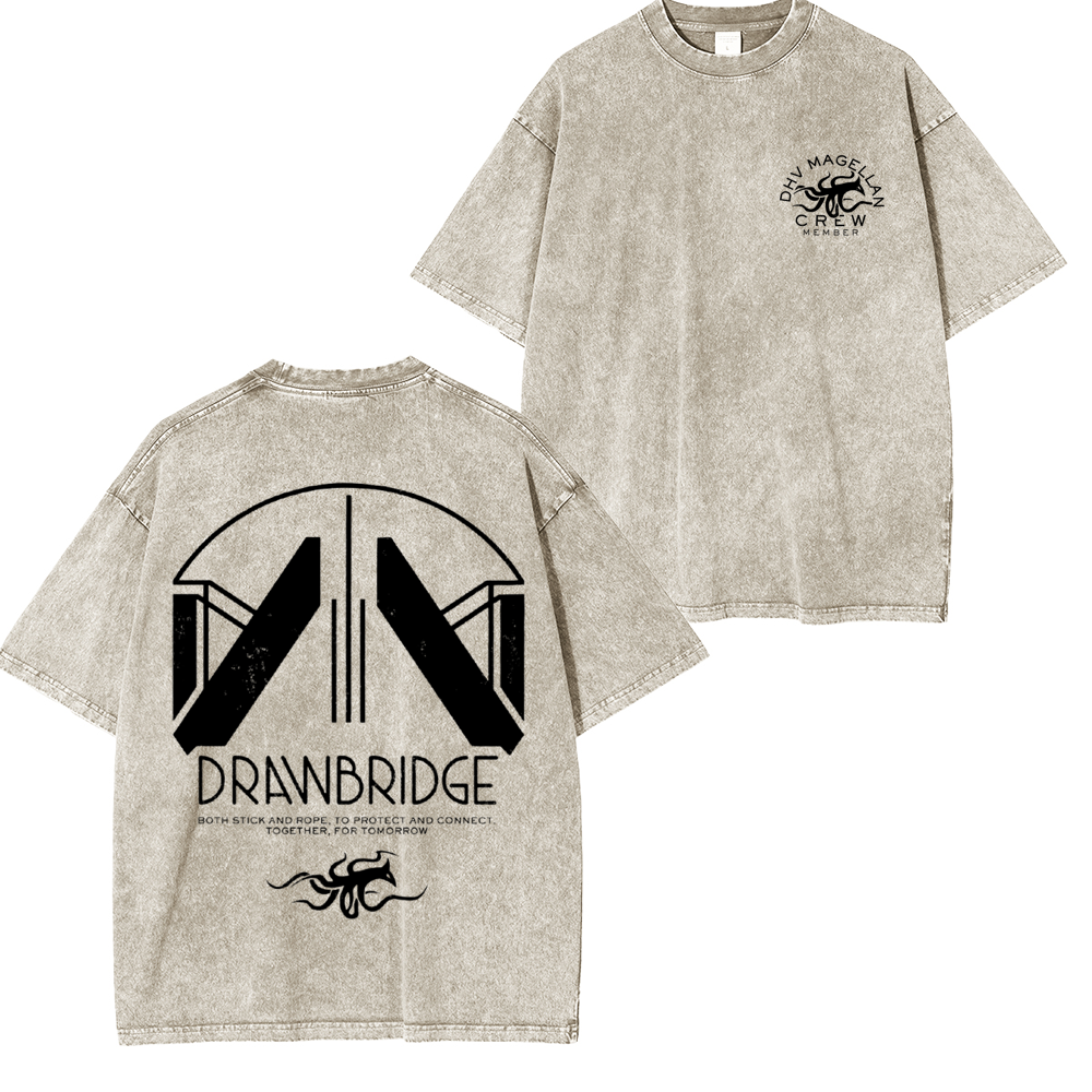 Death Stranding 2 - DHV MAGELLAN Crew Member Washed Unisex T-Shirt