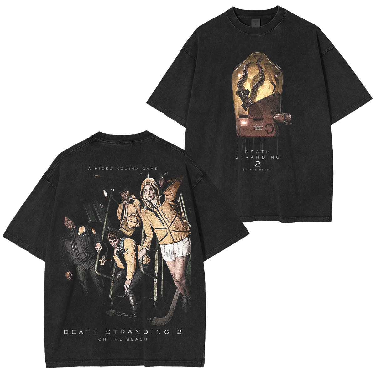 Death Stranding 2 Drawbridge Washed Unisex T-Shirt