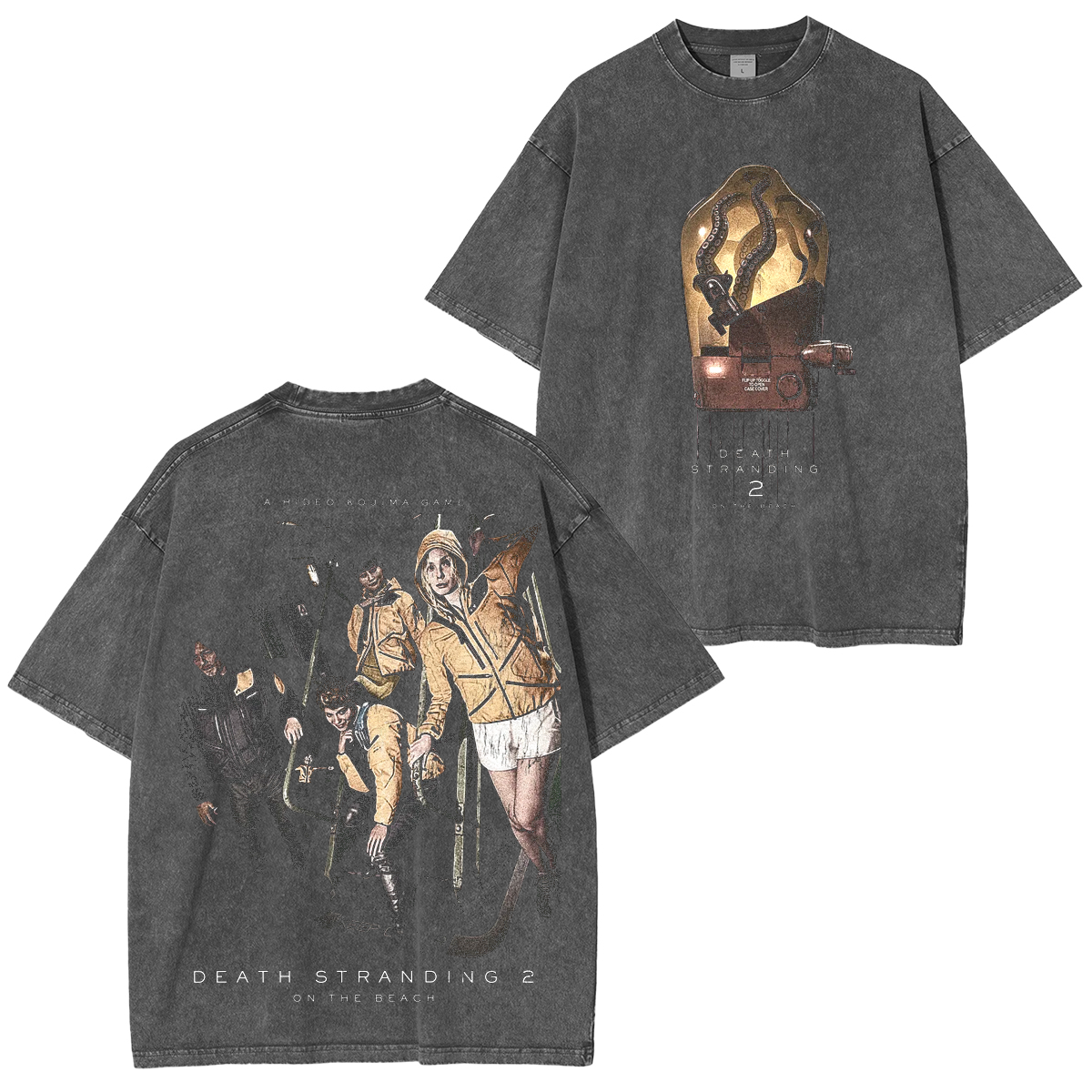 Death Stranding 2 Drawbridge Washed Unisex T-Shirt