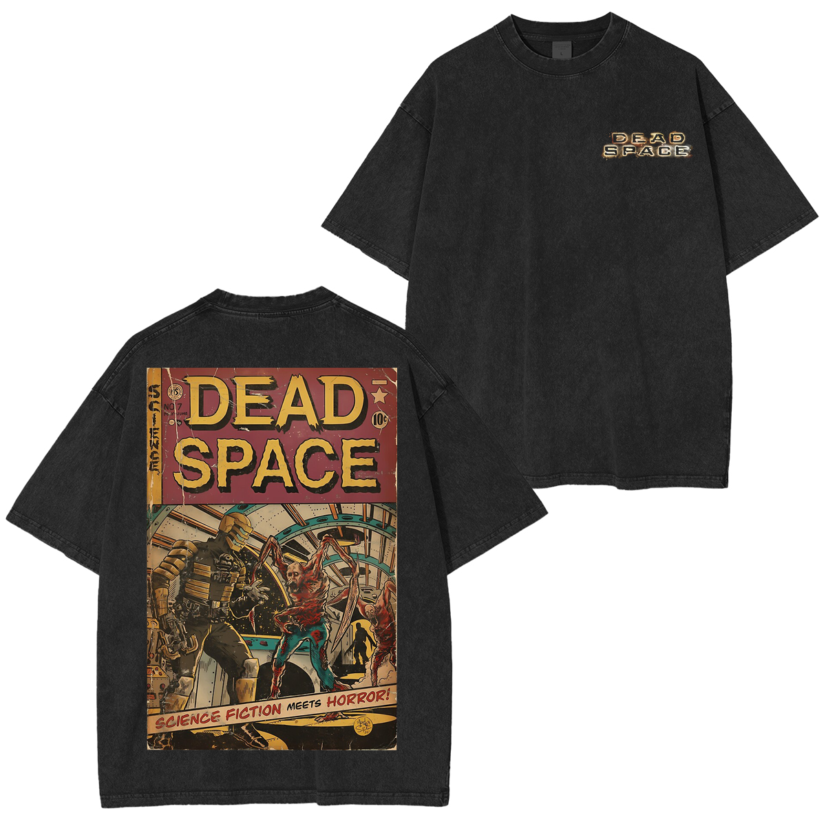Retro The Dead Space SUnisex Washed T-Shirt
