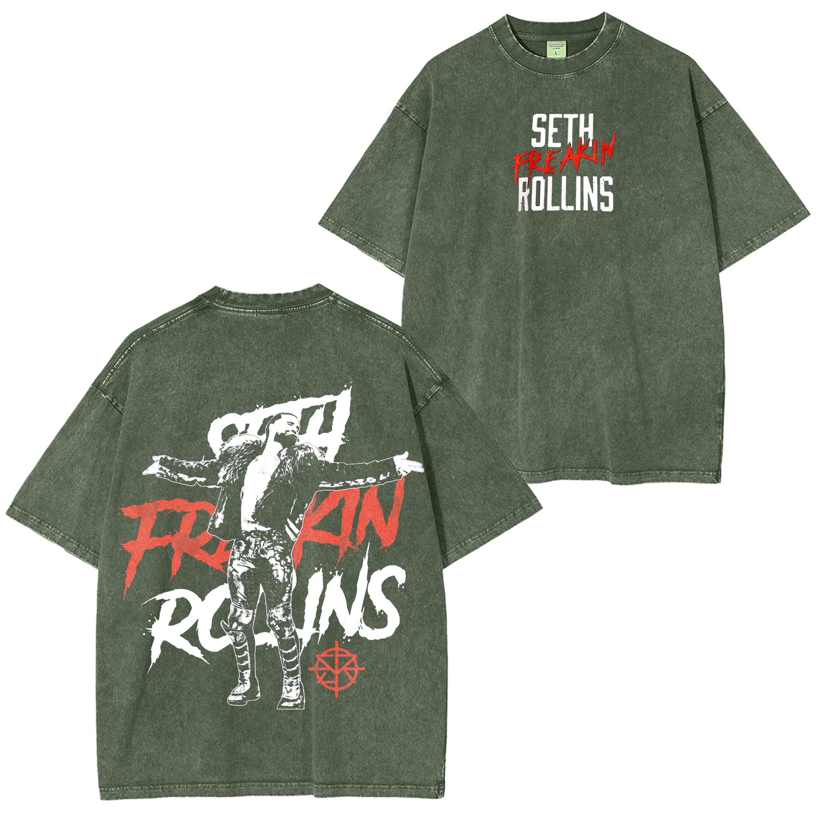 Seth Rollins WWE Washed T-shirt/Crewneck/Hoodie