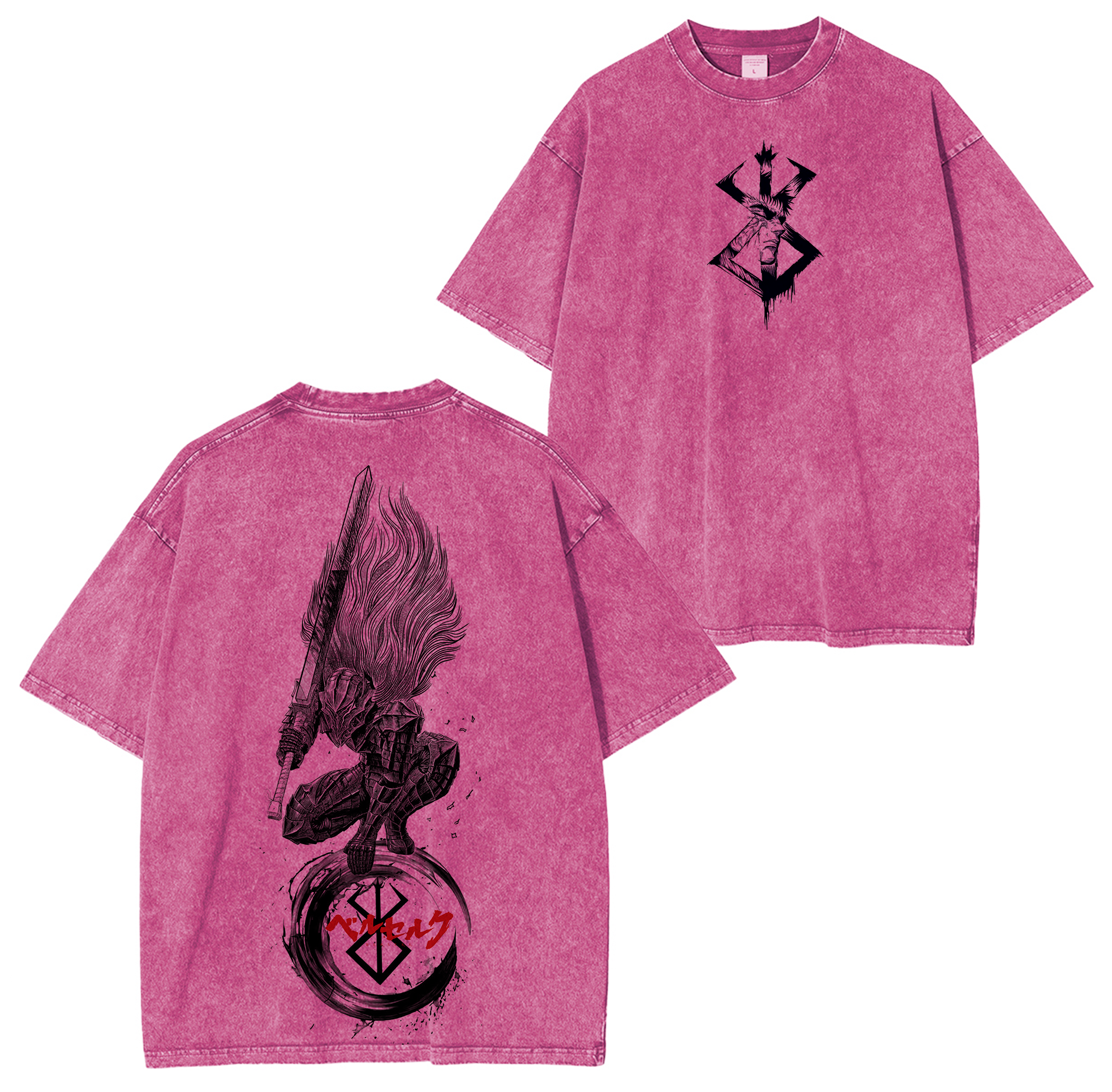 Guts-Berserk Anime Washed T-shirt/Crewneck/Hoodie