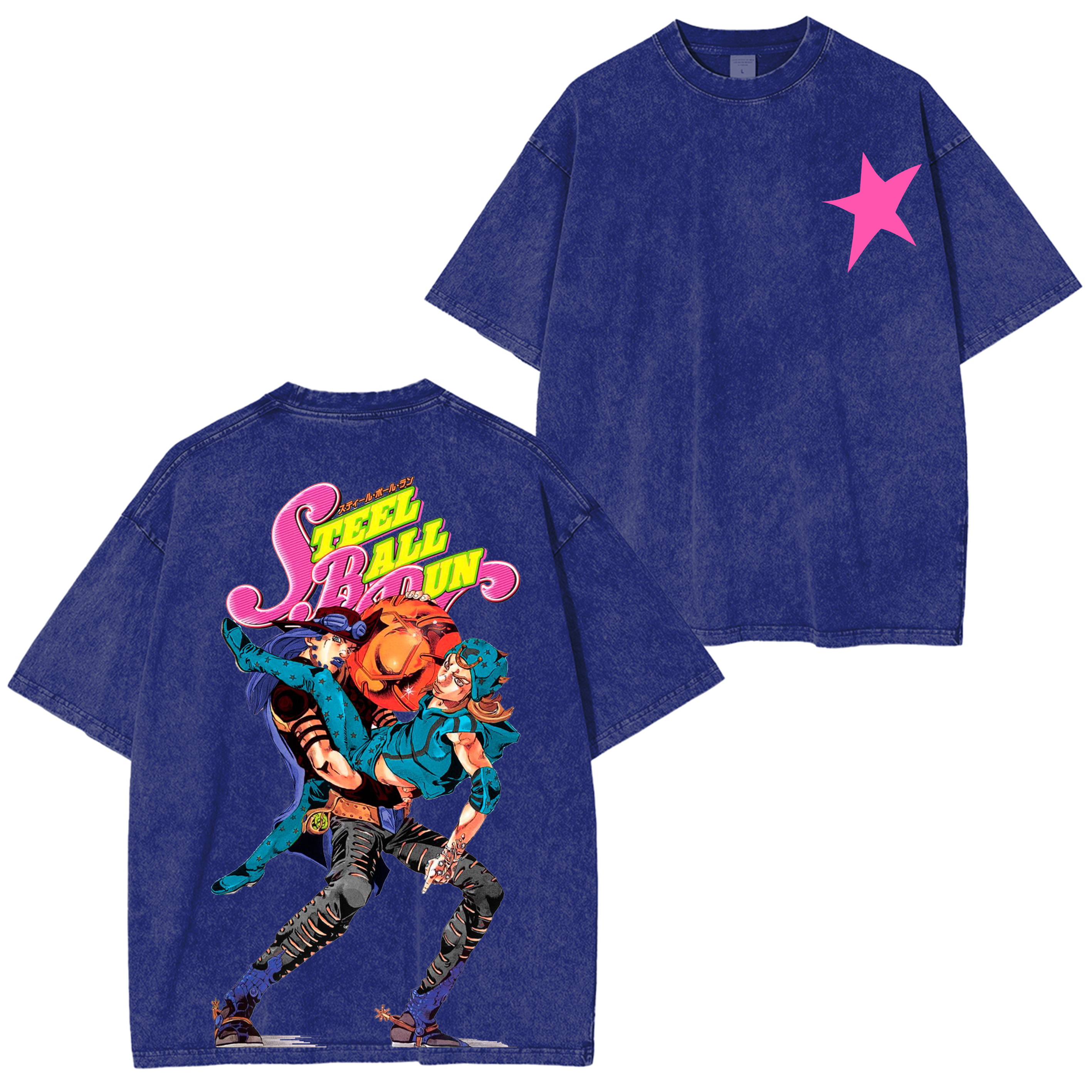 Steel Ball Run,Jojo Anime  Washed T-shirt/Crewneck/Hoodie