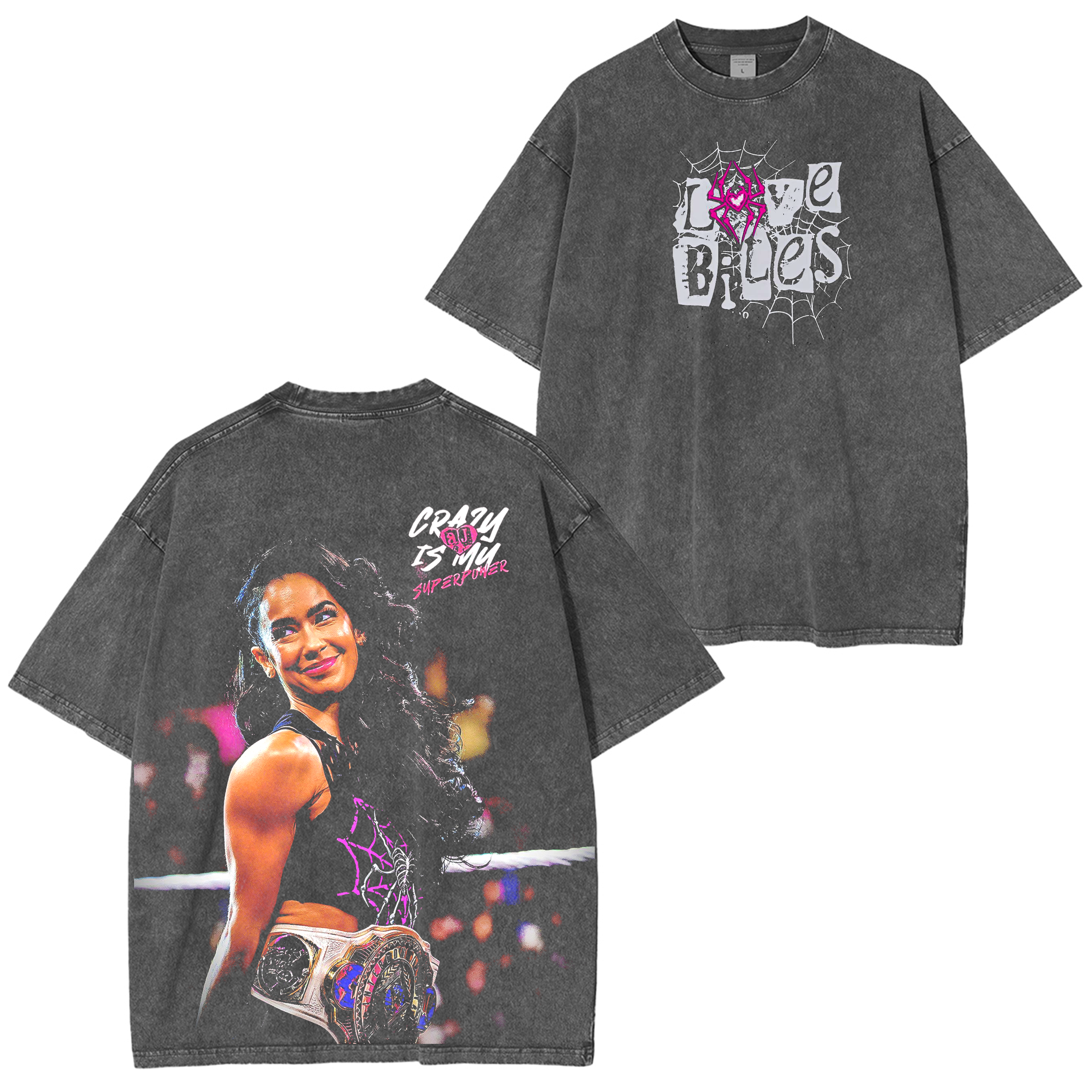 AJ Lee  WWE Fans Washed T-shirt/Crewneck/Hoodie