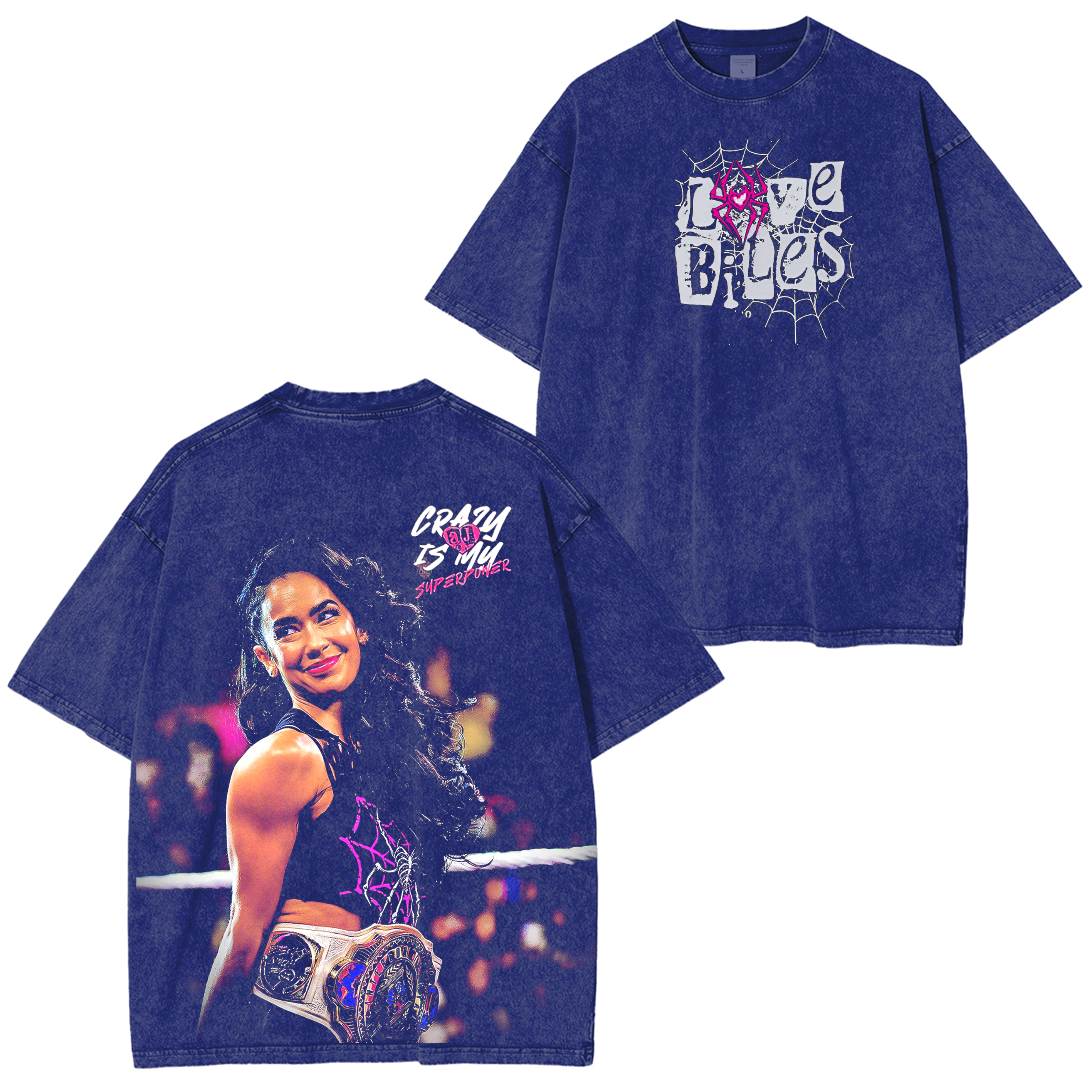 AJ Lee  WWE Fans Washed T-shirt/Crewneck/Hoodie