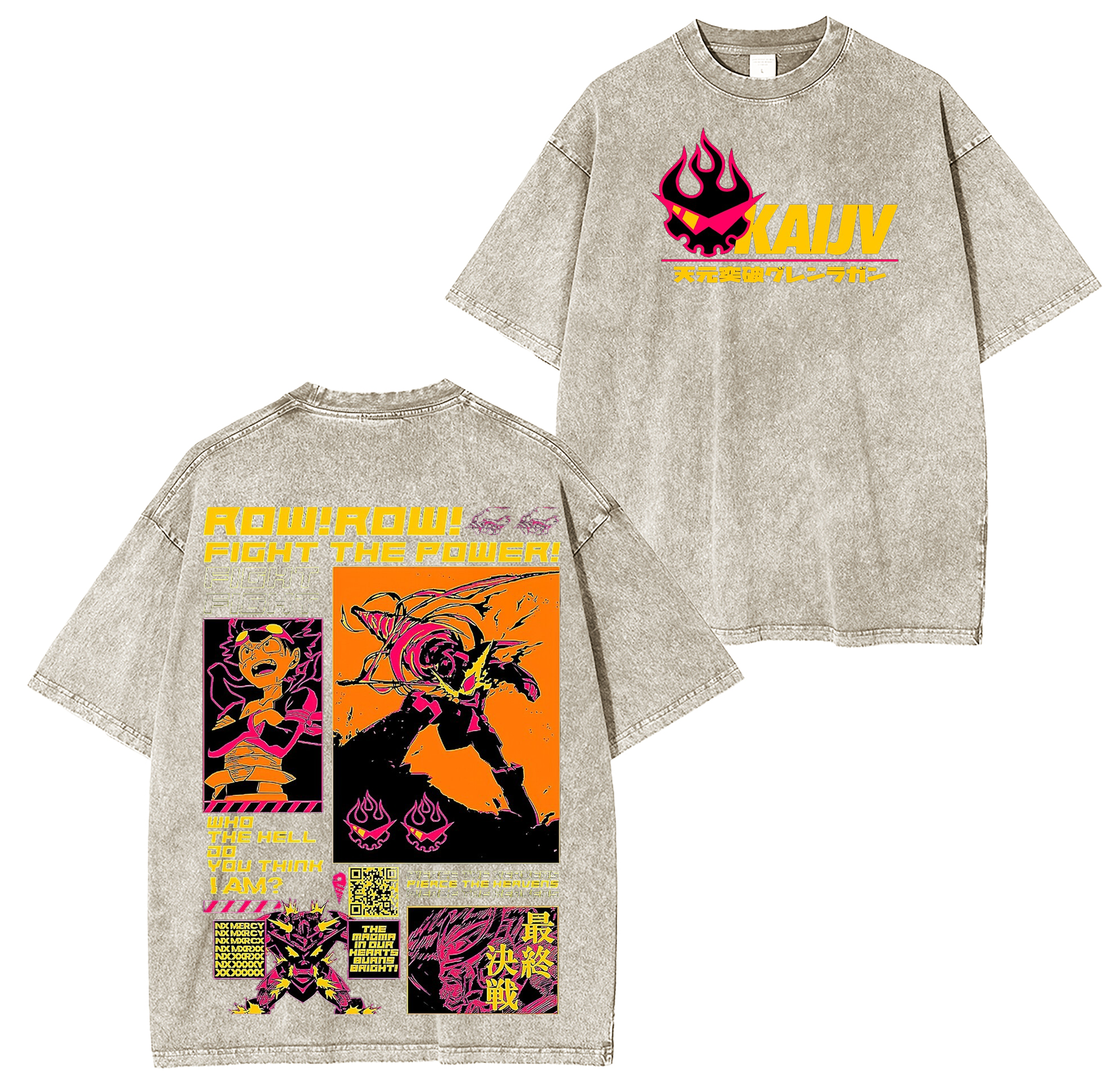 Gurren Lagann Washed T-shirt/Crewneck/Hoodie