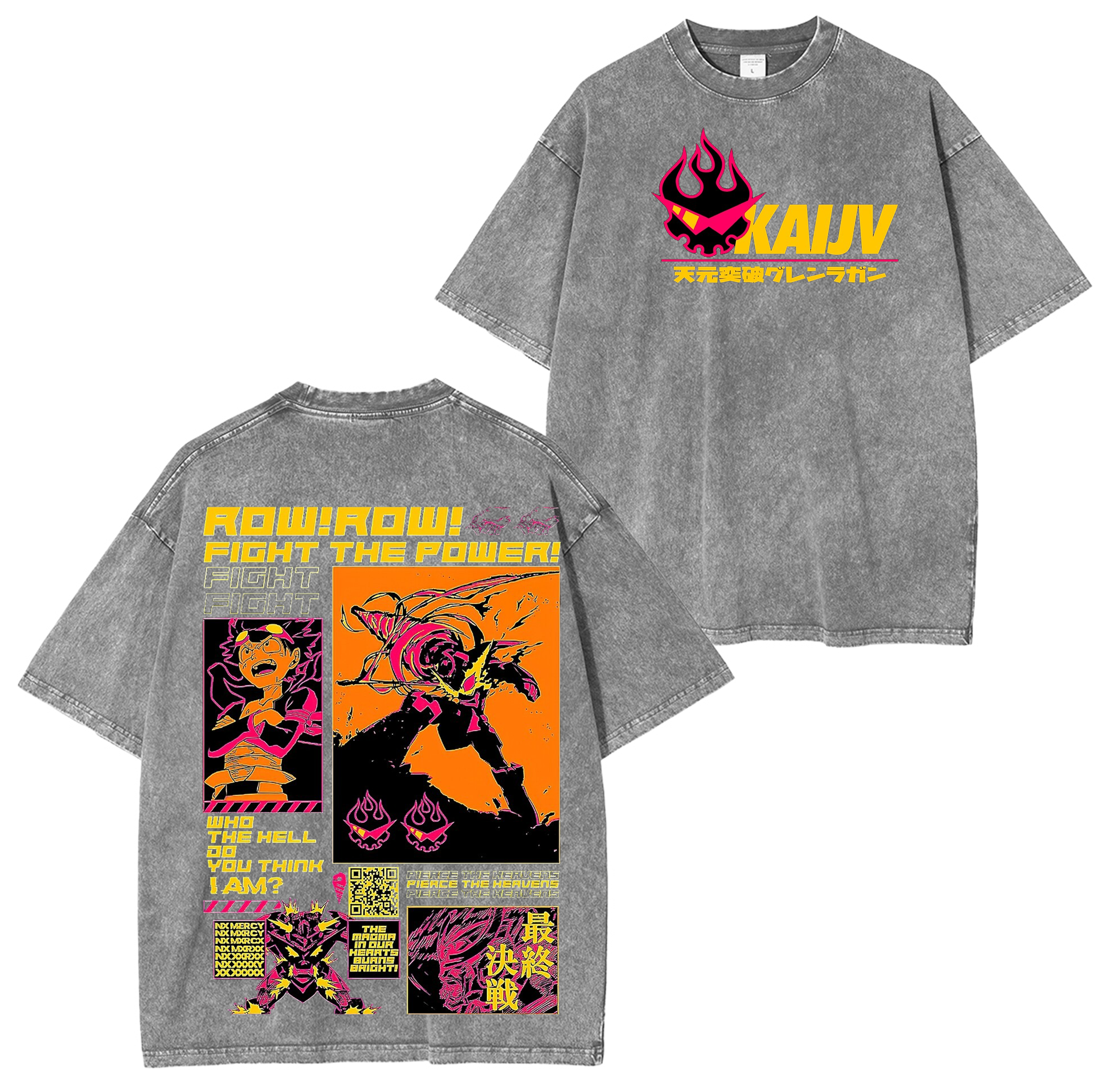 Gurren Lagann Washed T-shirt/Crewneck/Hoodie