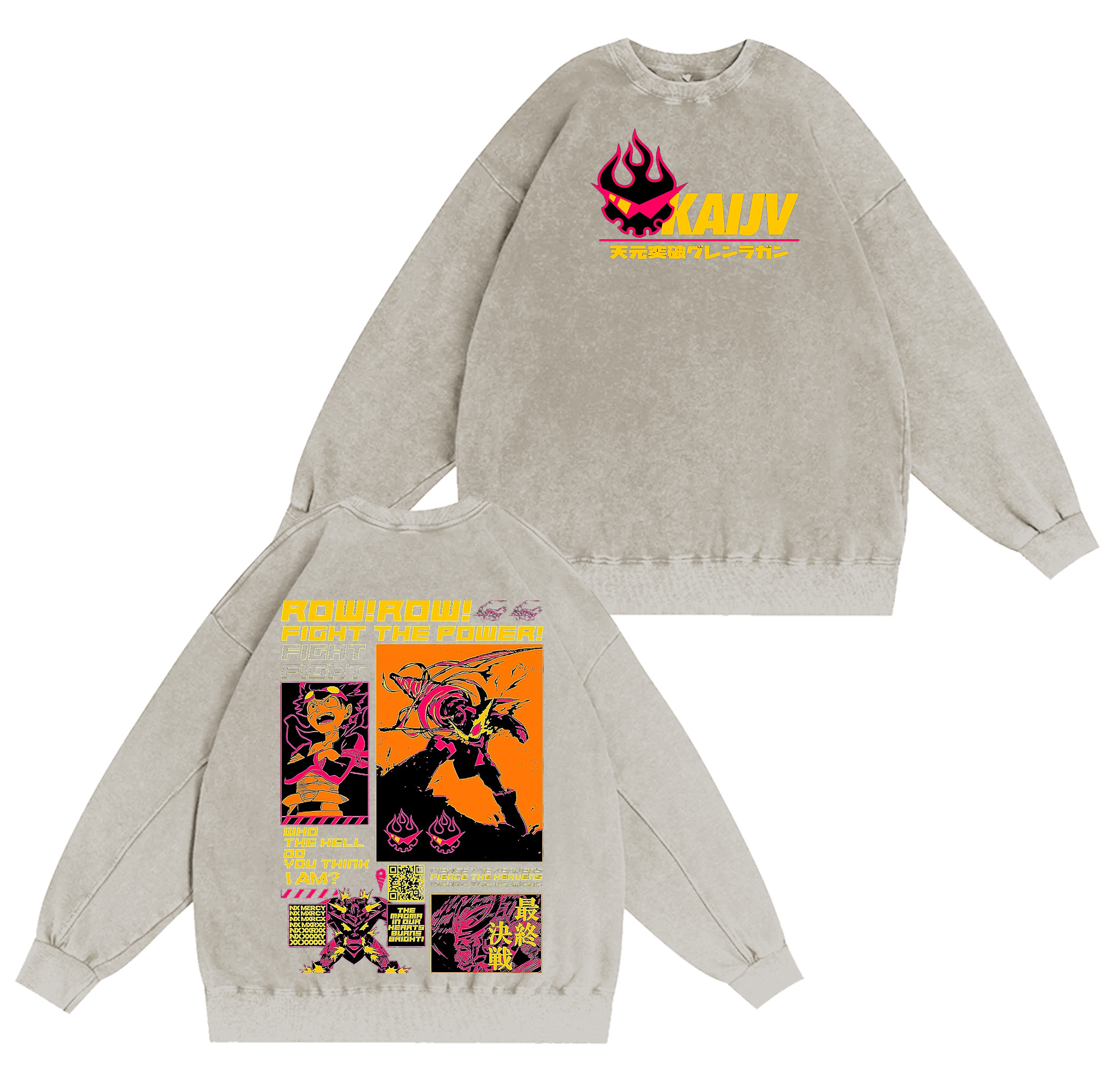 Gurren Lagann Washed T-shirt/Crewneck/Hoodie