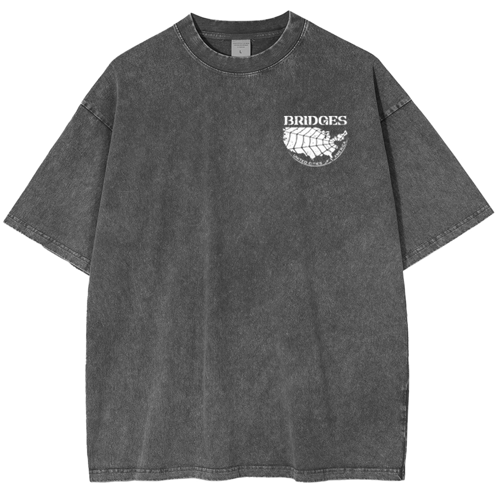 Death Stranding Bridges Washed Unisex T-Shirt