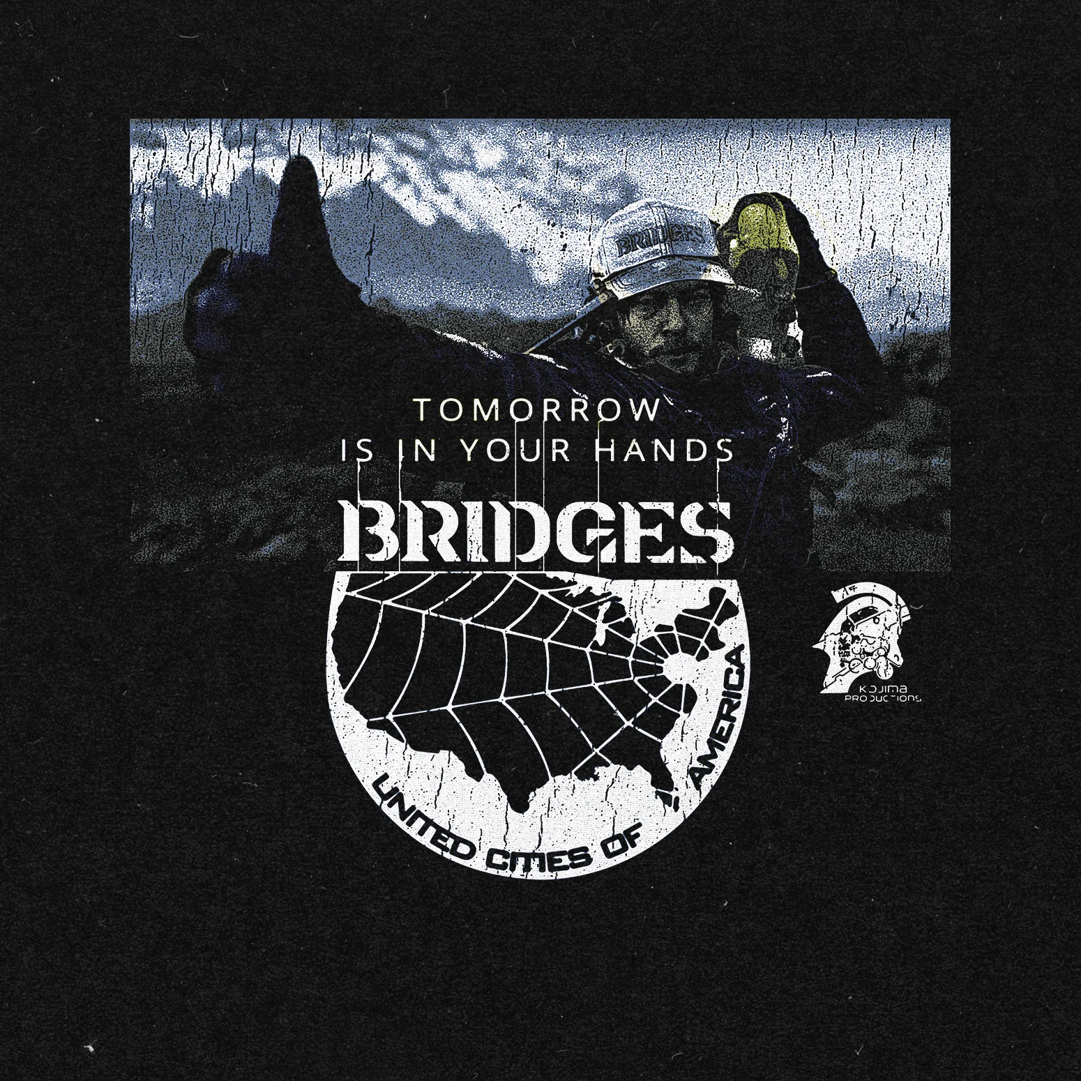Death Stranding Bridges Washed Unisex T-Shirt