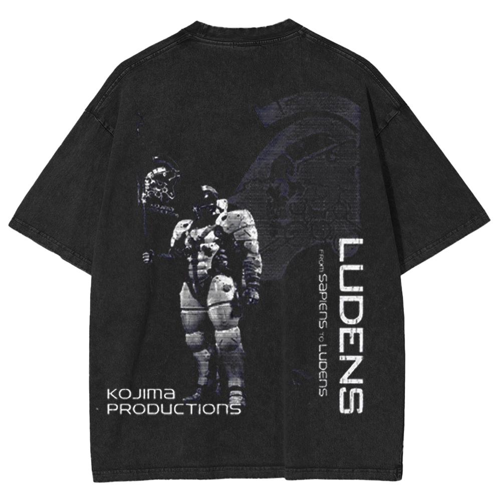 Death Stranding Ludens Washed Unisex T-Shirt